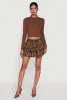 Plaid Flannel Mini Tiered Skirt with Ruffles sold by Rainbow