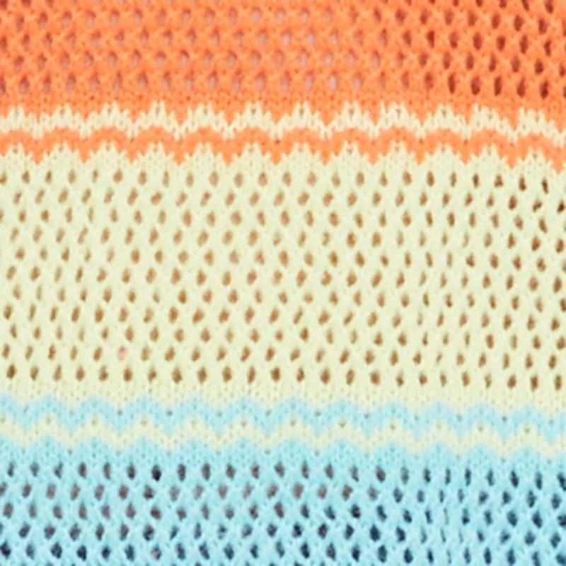 Rainbow Striped Long Sleeve Pullover Hooded Sweater sold by Rainbow product image thumbnail 4