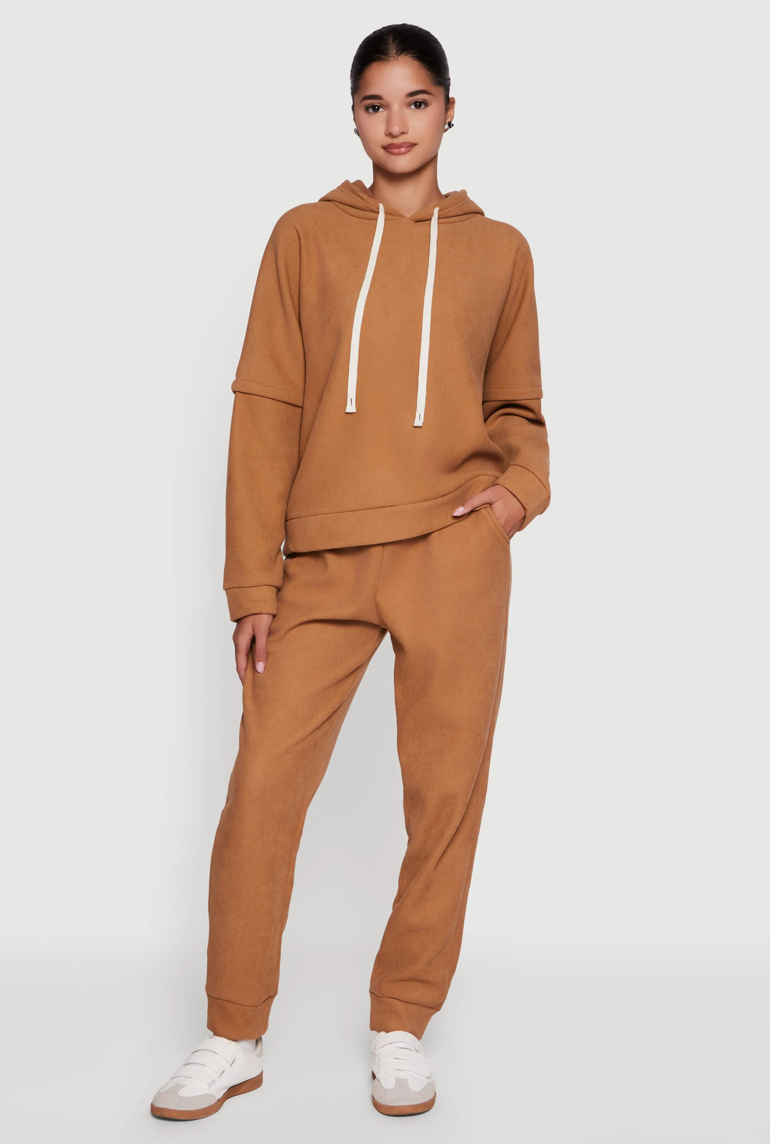 Plush Lined High Waisted Drawstring Joggers sold by Rainbow