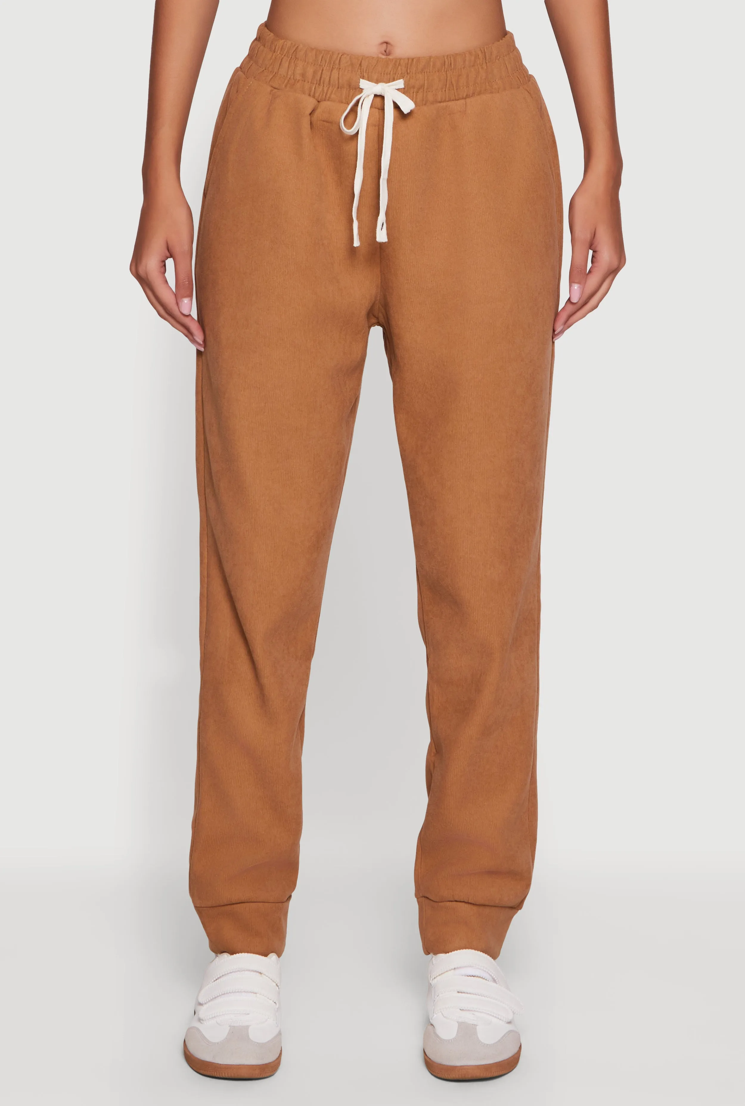 Plush Lined High Waisted Drawstring Joggers sold by Rainbow product image thumbnail 3