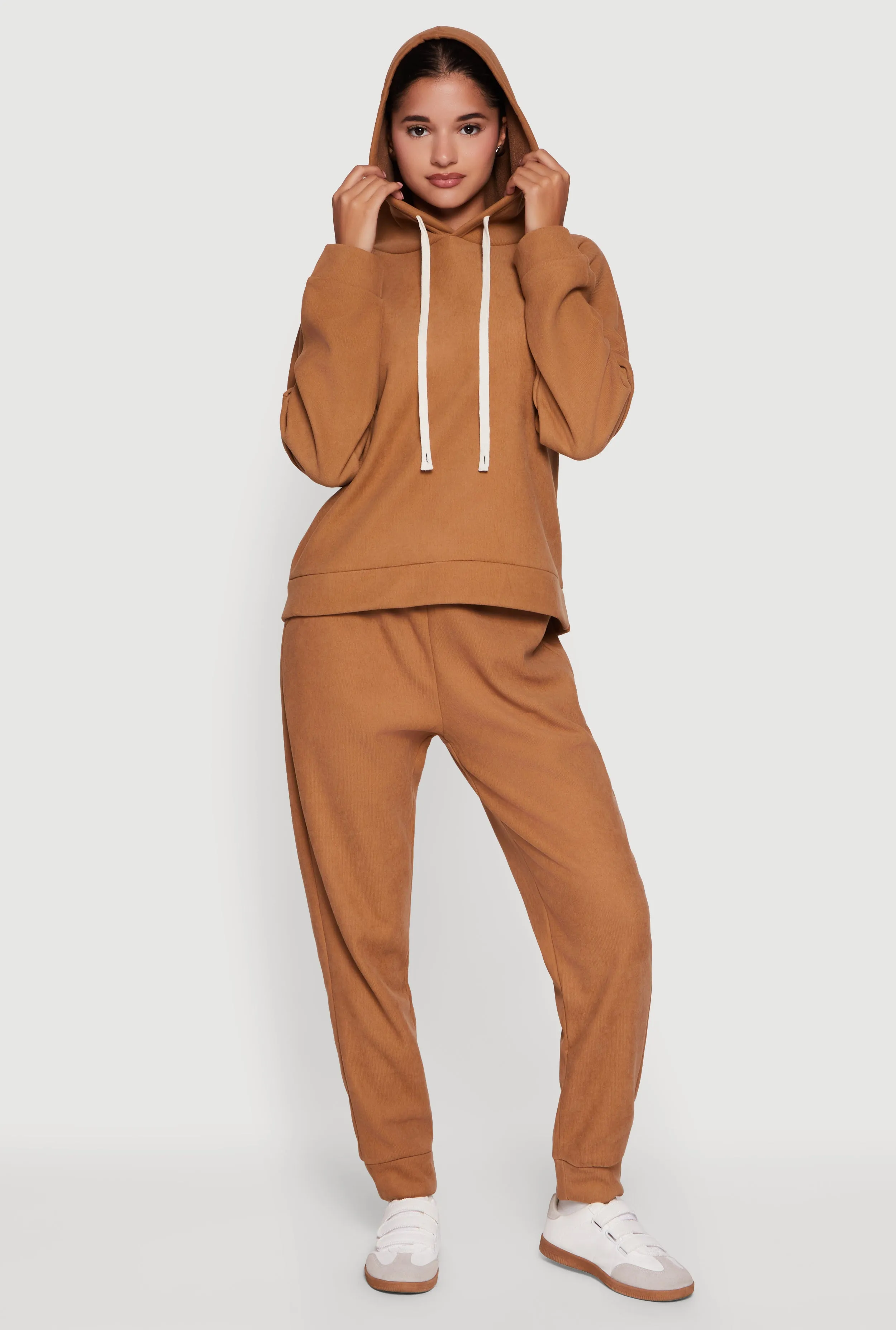 Layered Look Plush Lined Hooded Sweatshirt sold by Rainbow product image thumbnail 2