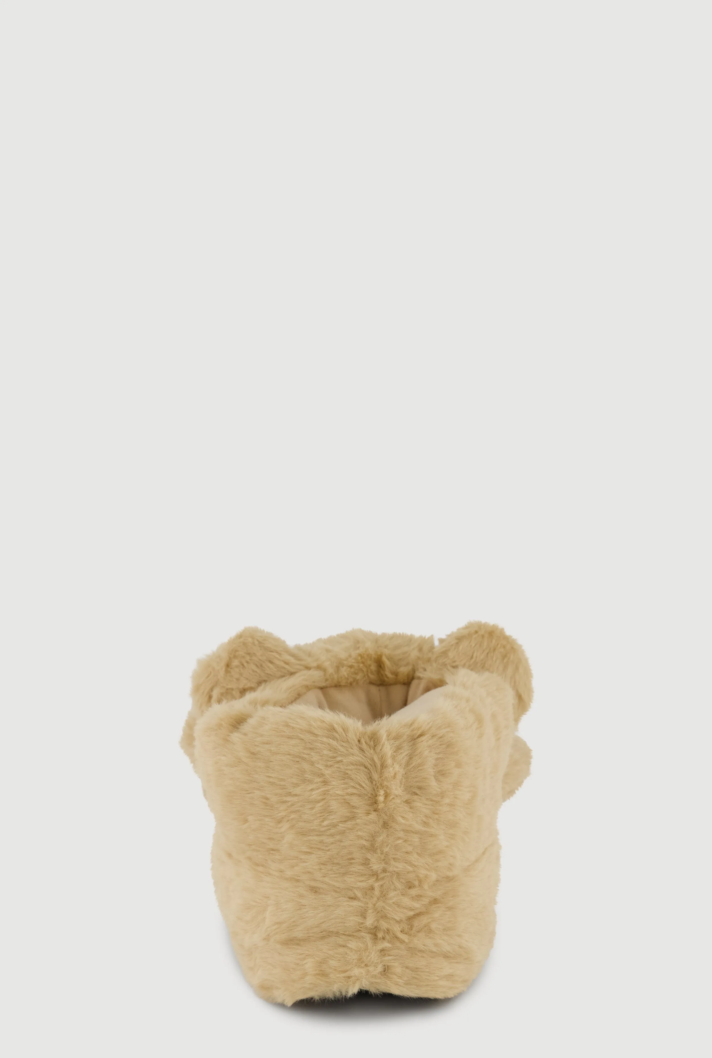 Girls Faux Fur Teddy Slippers sold by Rainbow product image thumbnail 3
