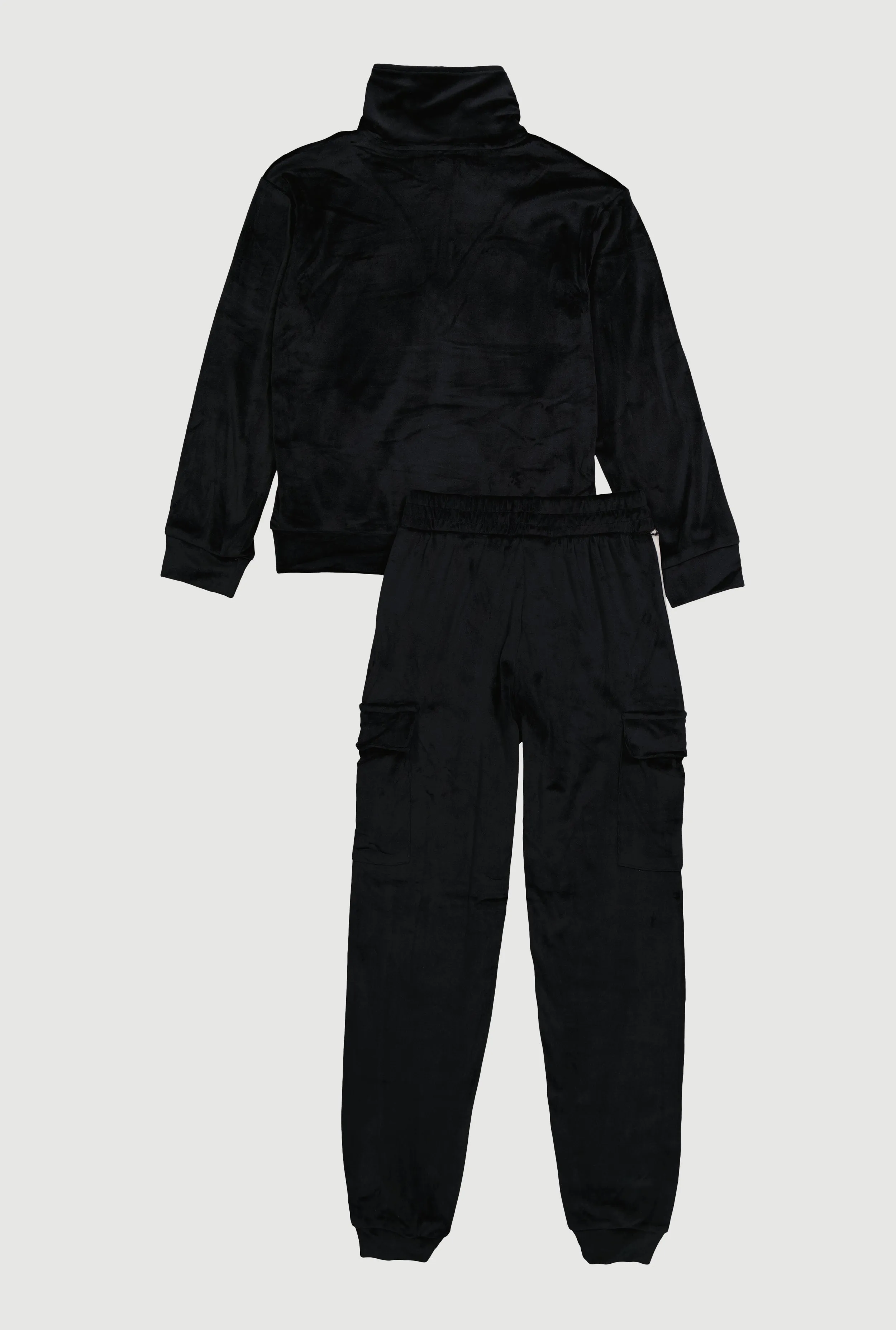 Girls Velour Love Graphic Sweatshirt and Cargo Joggers sold by Rainbow product image thumbnail 3