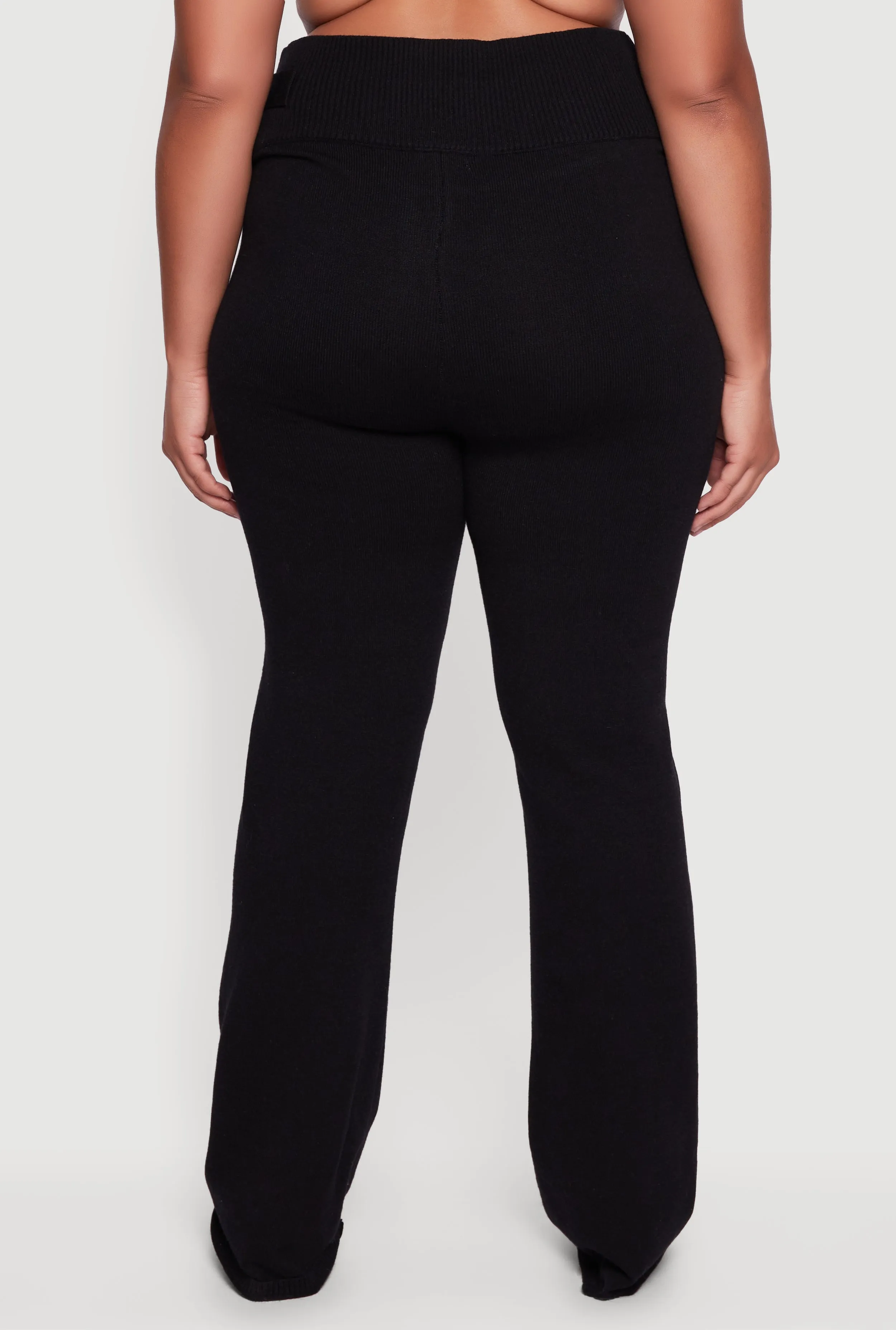 Plus Size Metallic Buckle Detail High Waisted Pants sold by Rainbow product image thumbnail 5