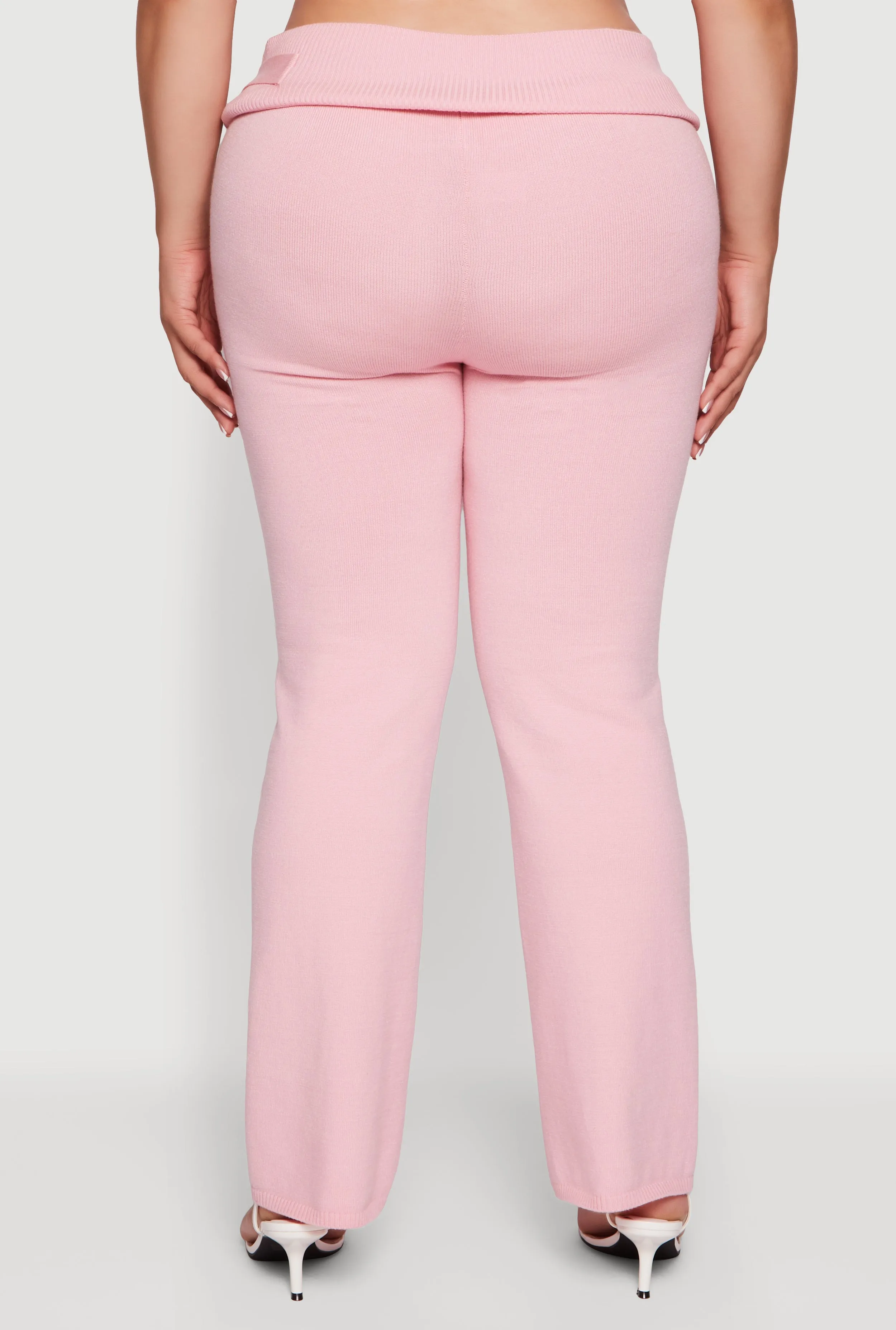 Plus Size Metallic Buckle Detail High Waisted Pants sold by Rainbow product image thumbnail 5
