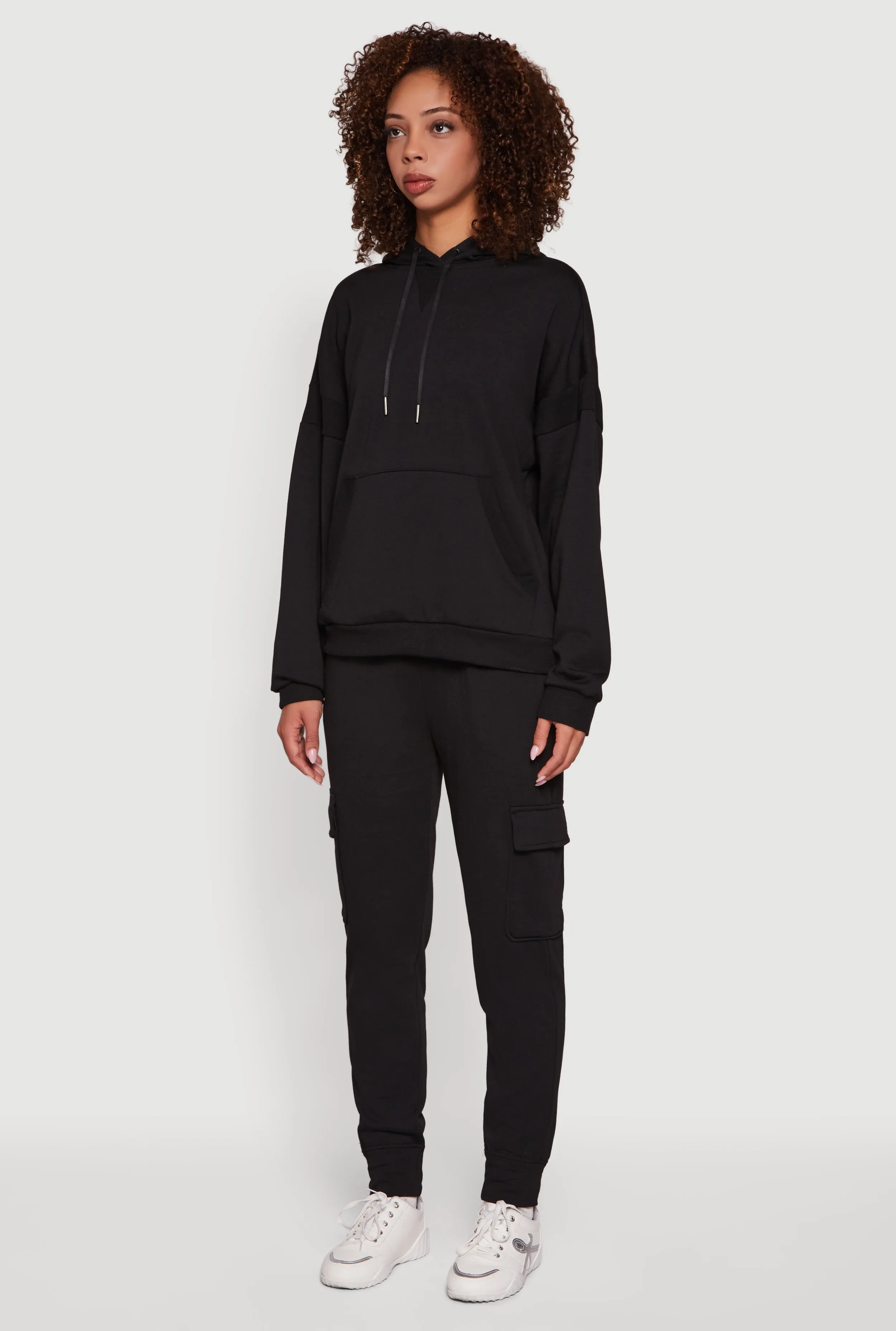 Mid Rise Fleece Joggers with Cargo Pockets sold by Rainbow product image thumbnail 3