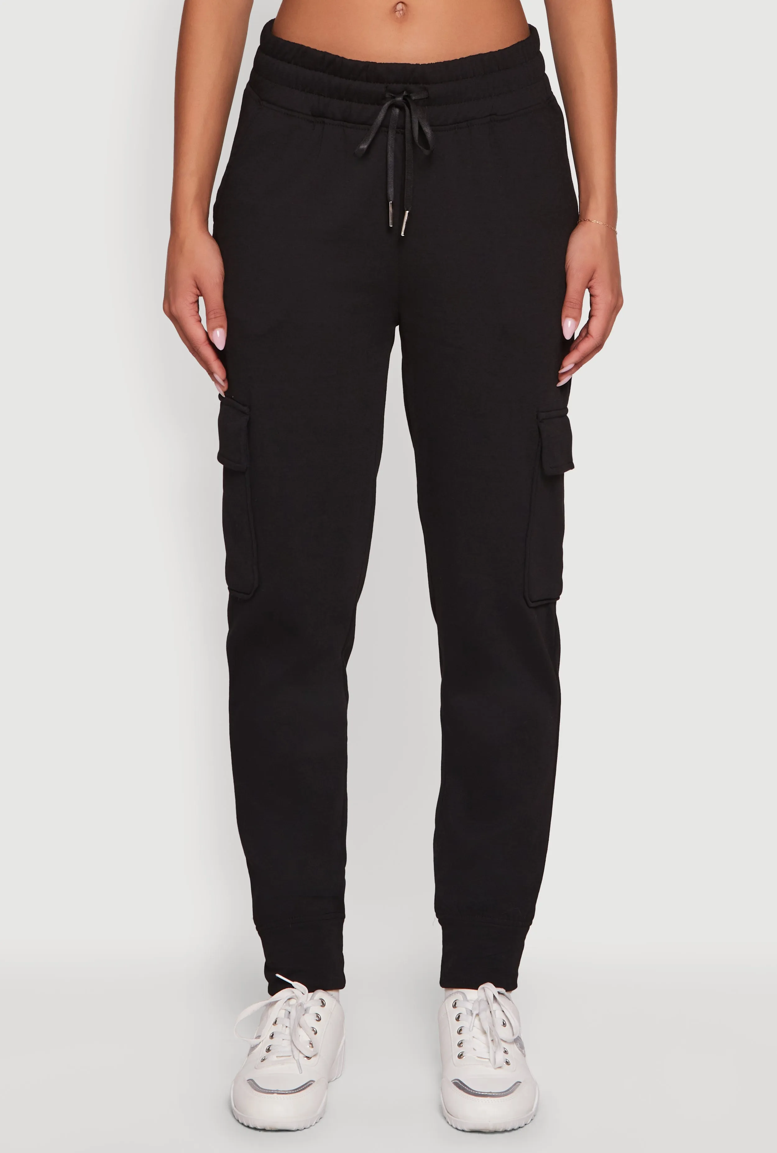 Mid Rise Fleece Joggers with Cargo Pockets sold by Rainbow product image thumbnail 5