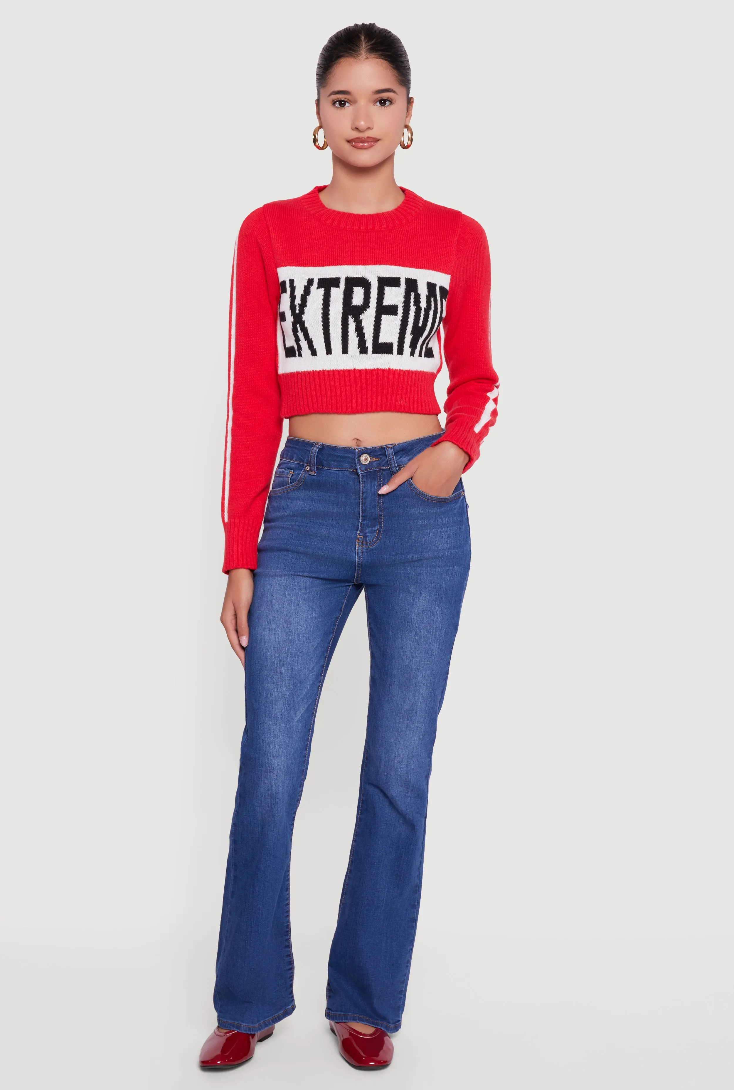 Extreme Graphic Cropped Sweater sold by Rainbow product image thumbnail 3