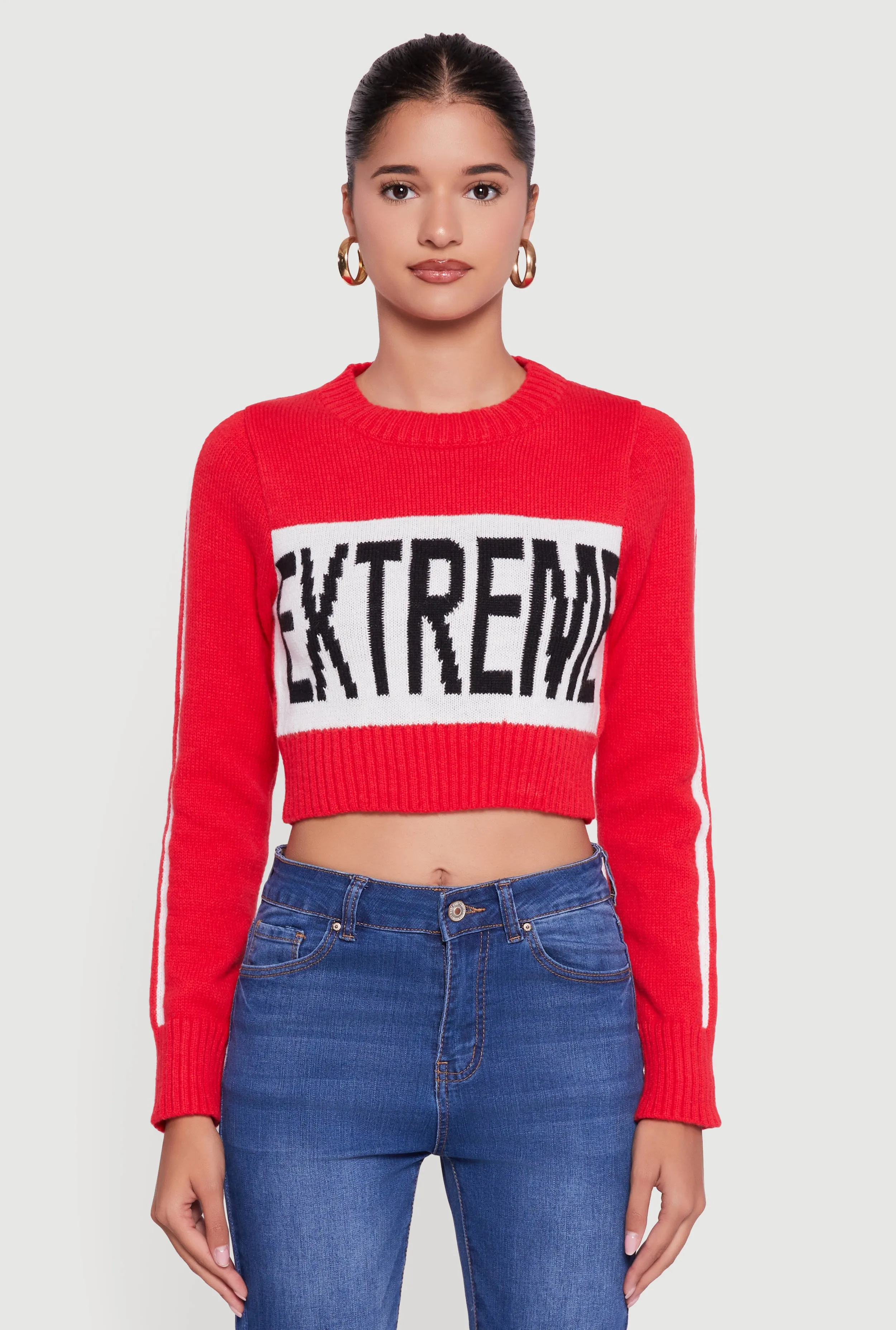 Extreme Graphic Cropped Sweater sold by Rainbow product image thumbnail 2