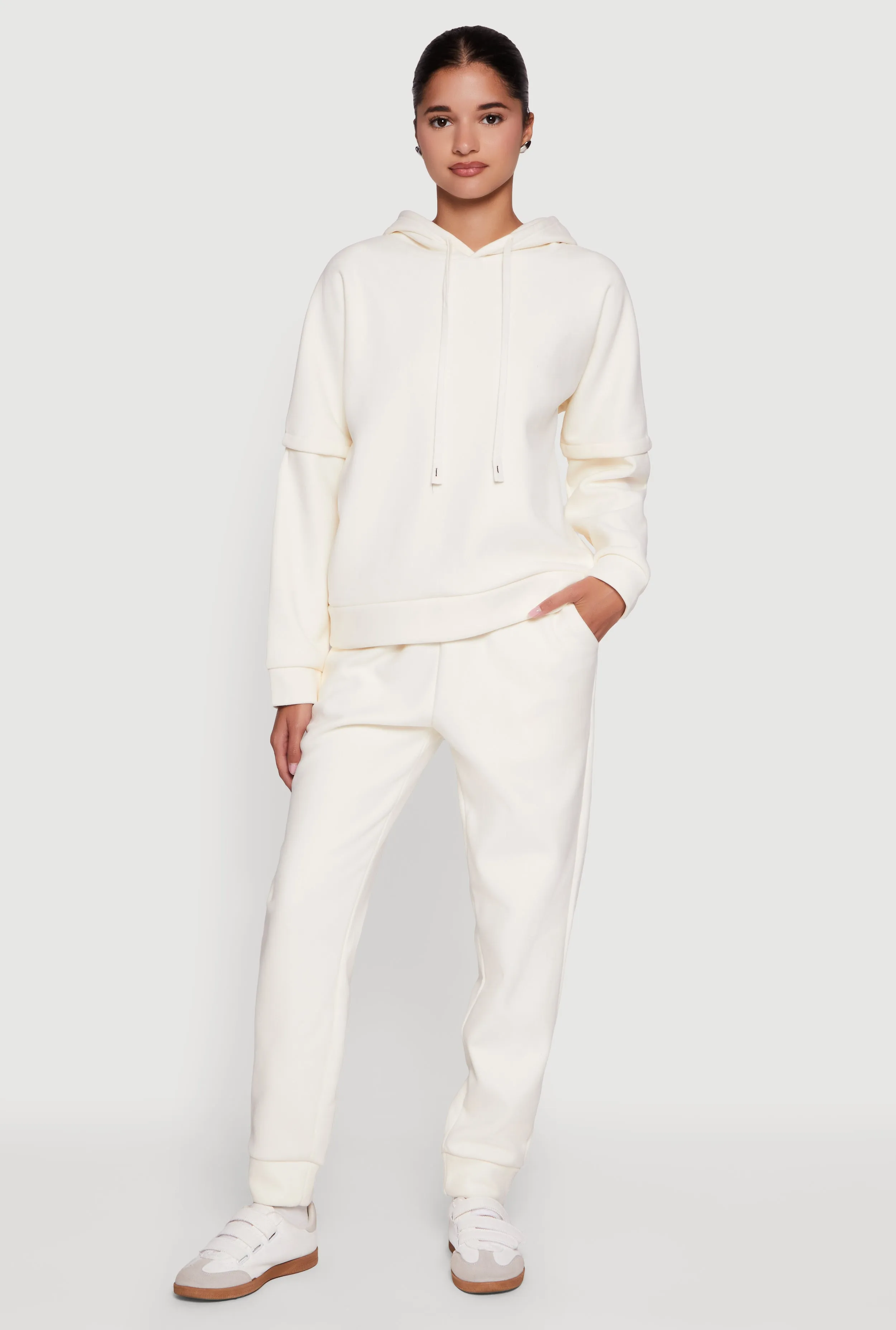 Plush Lined High Waisted Drawstring Joggers sold by Rainbow