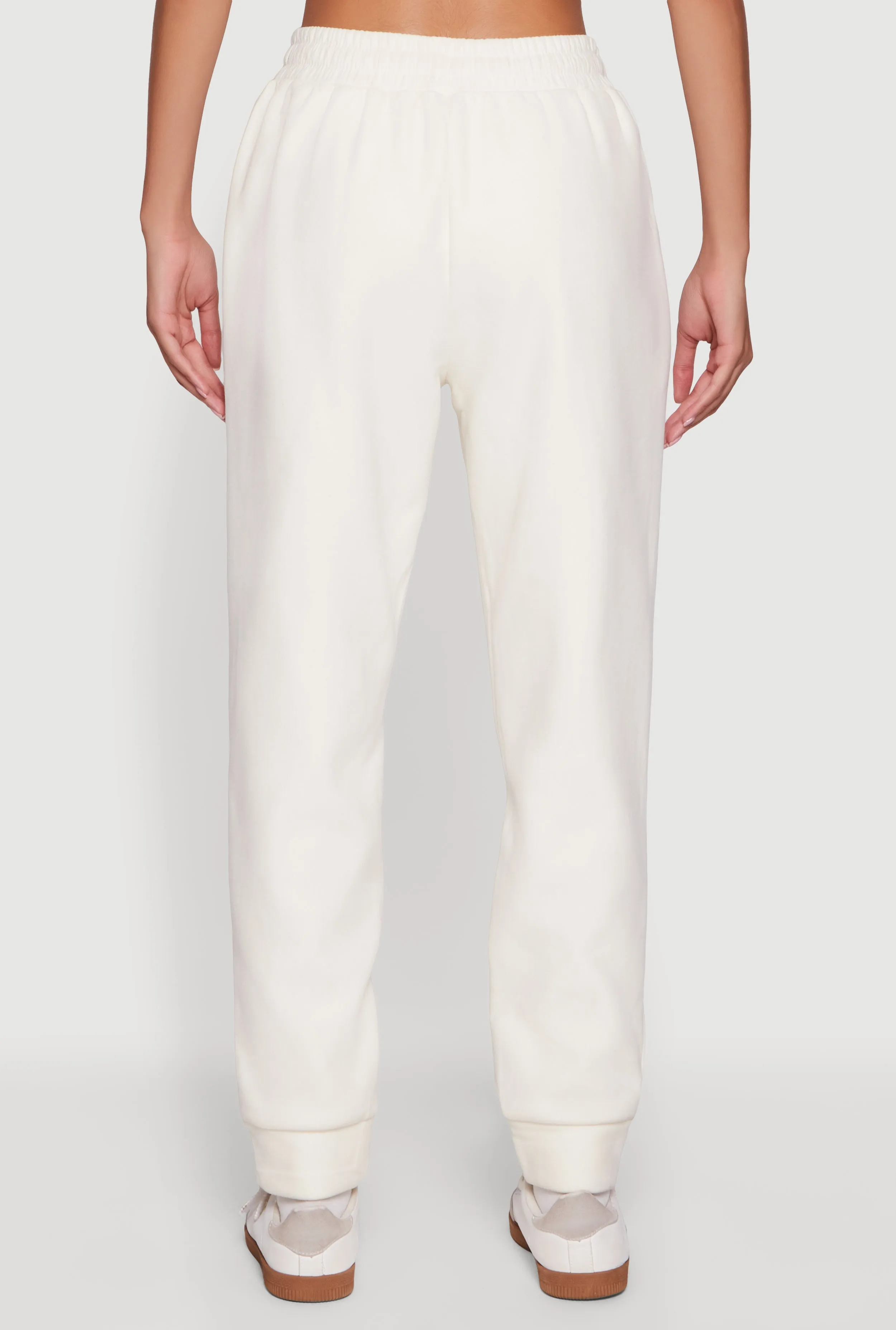 Plush Lined High Waisted Drawstring Joggers sold by Rainbow product image thumbnail 5