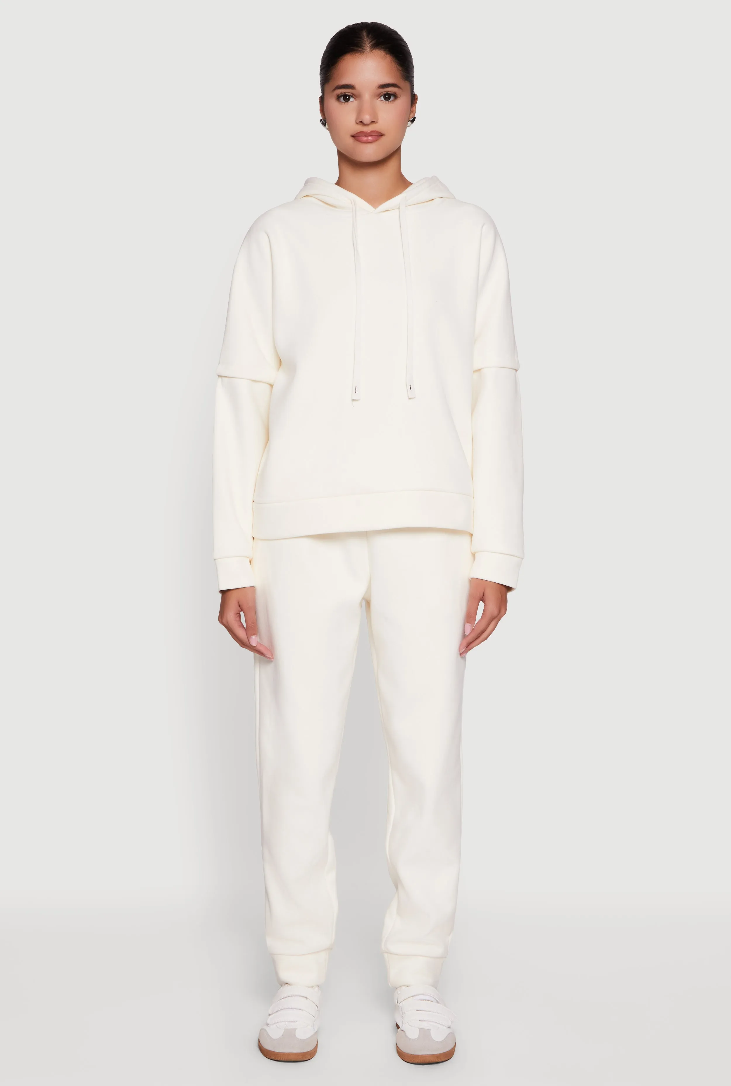 Plush Lined High Waisted Drawstring Joggers sold by Rainbow product image thumbnail 2