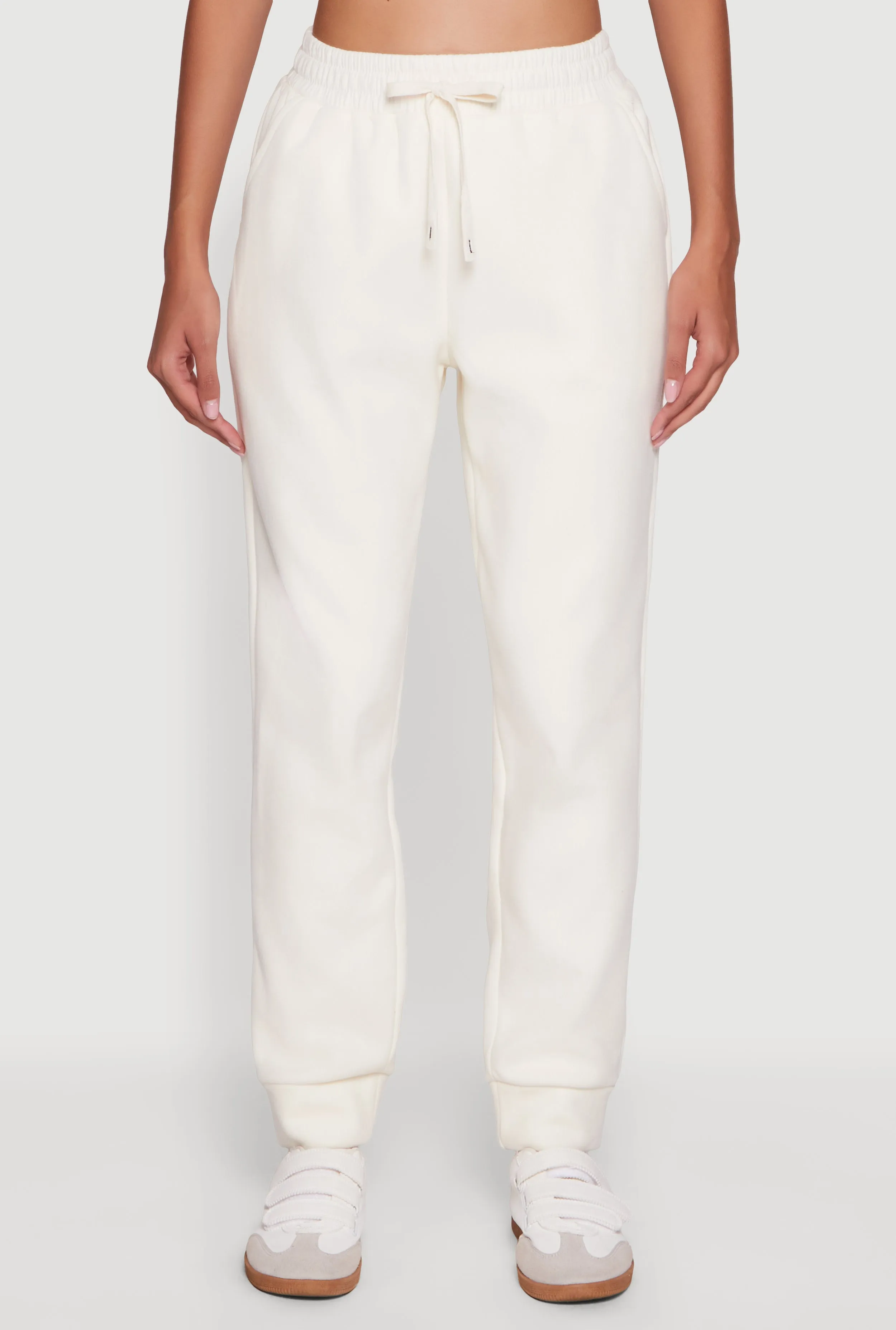 Plush Lined High Waisted Drawstring Joggers sold by Rainbow product image thumbnail 3