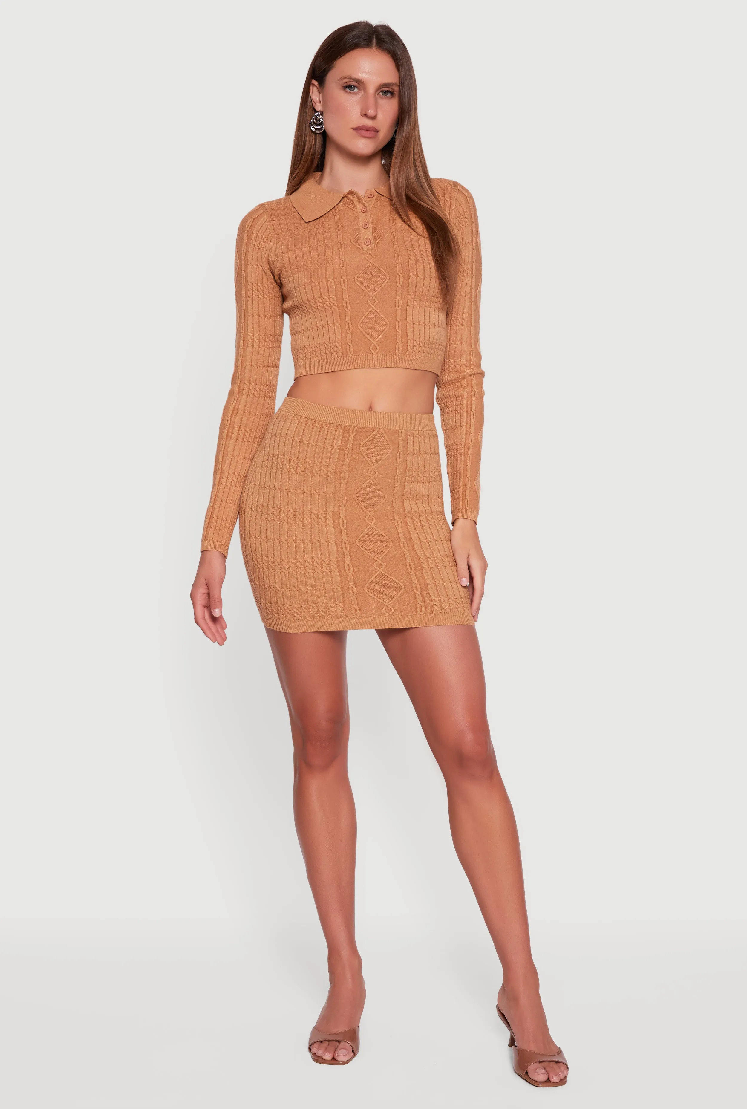 Cable Knit Mini Skirt sold by Rainbow product image thumbnail 2
