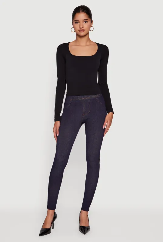 Fleece Lined High Waisted Jeggings sold by Rainbow