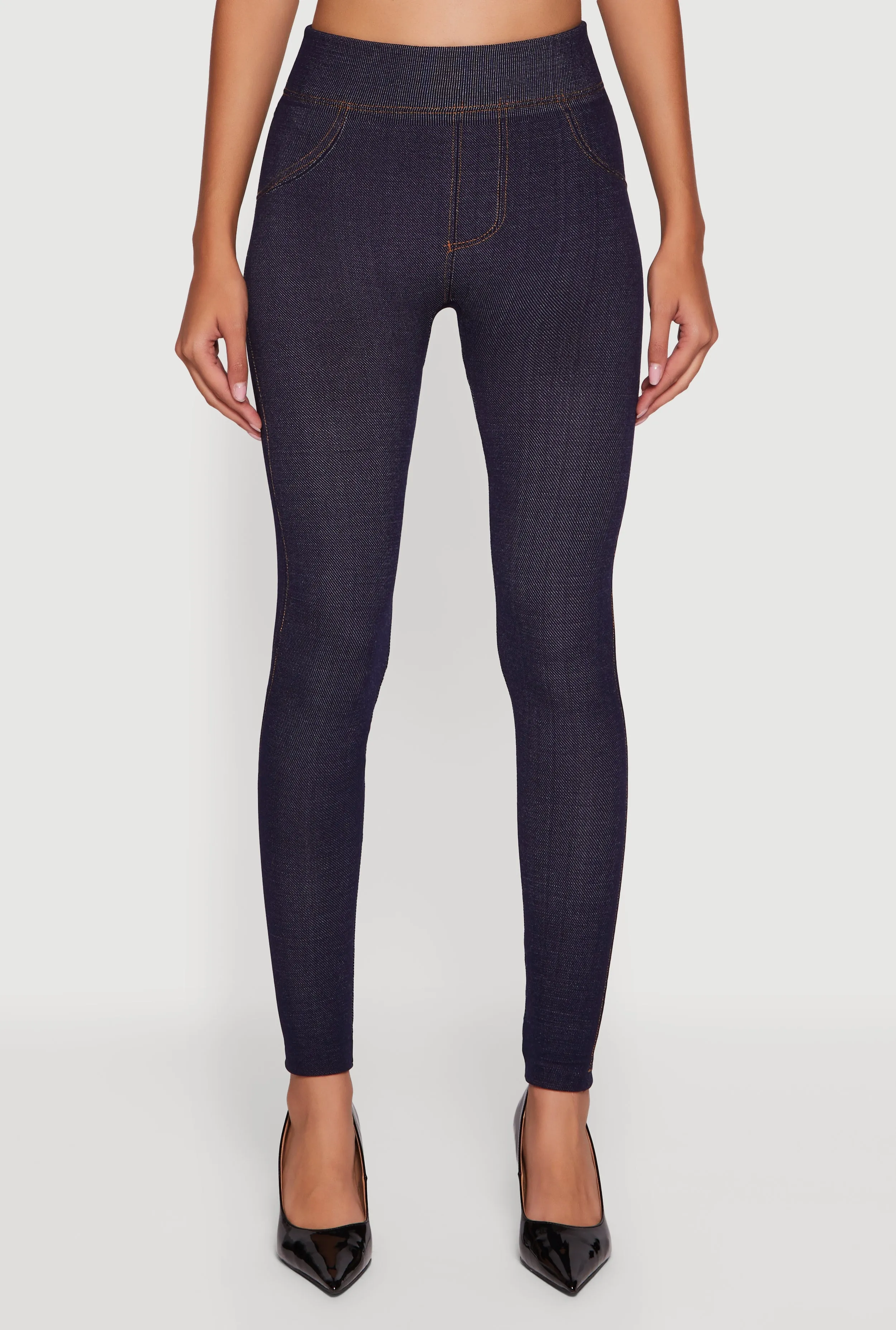 Fleece Lined High Waisted Jeggings sold by Rainbow product image thumbnail 5