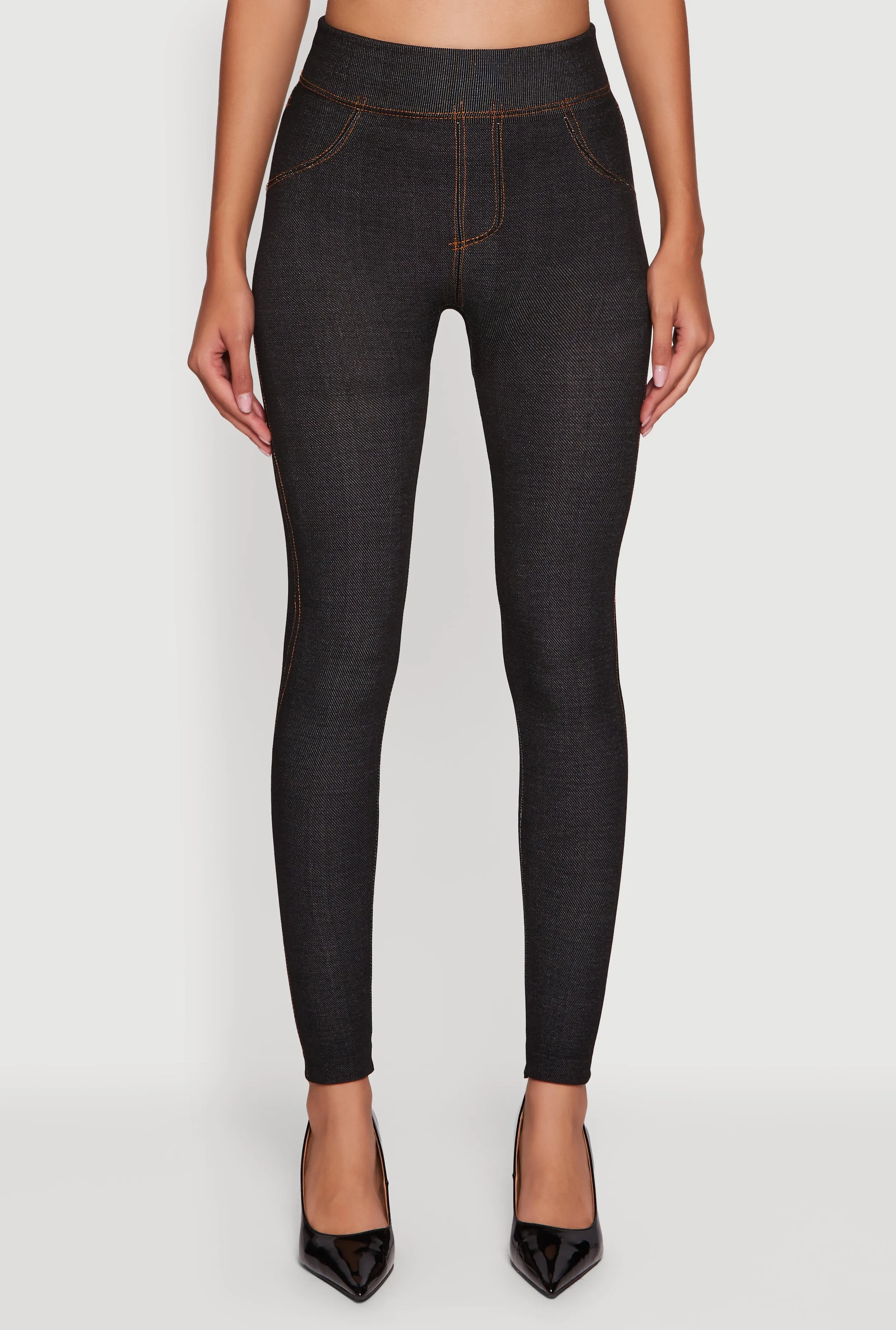 Fleece Lined High Waisted Jeggings sold by Rainbow product image thumbnail 5