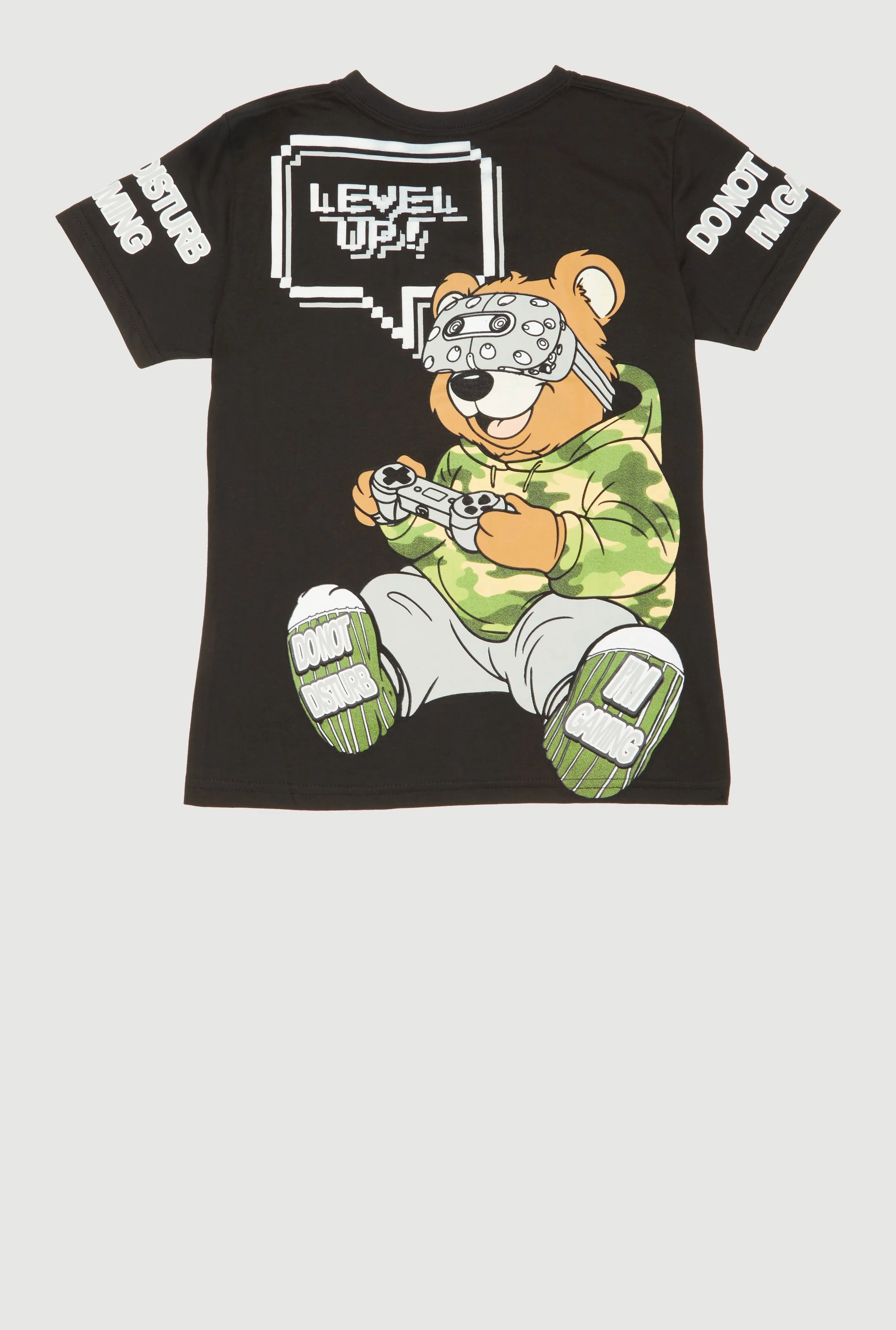Boys Level Up Gamer Bear Graphic Tee sold by Rainbow product image thumbnail 3
