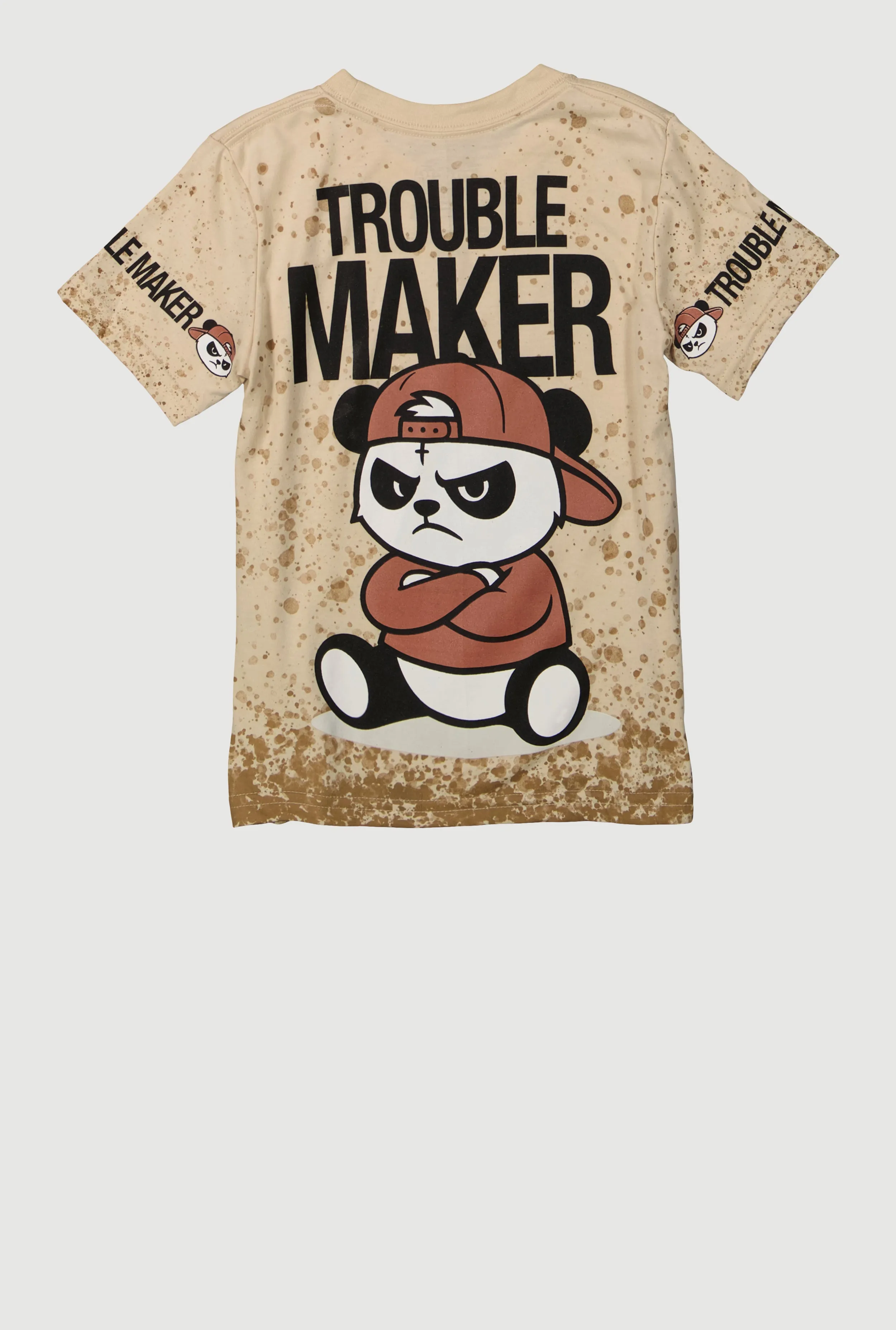 Little Boys Trouble Maker Panda Graphic Tee sold by Rainbow product image thumbnail 3