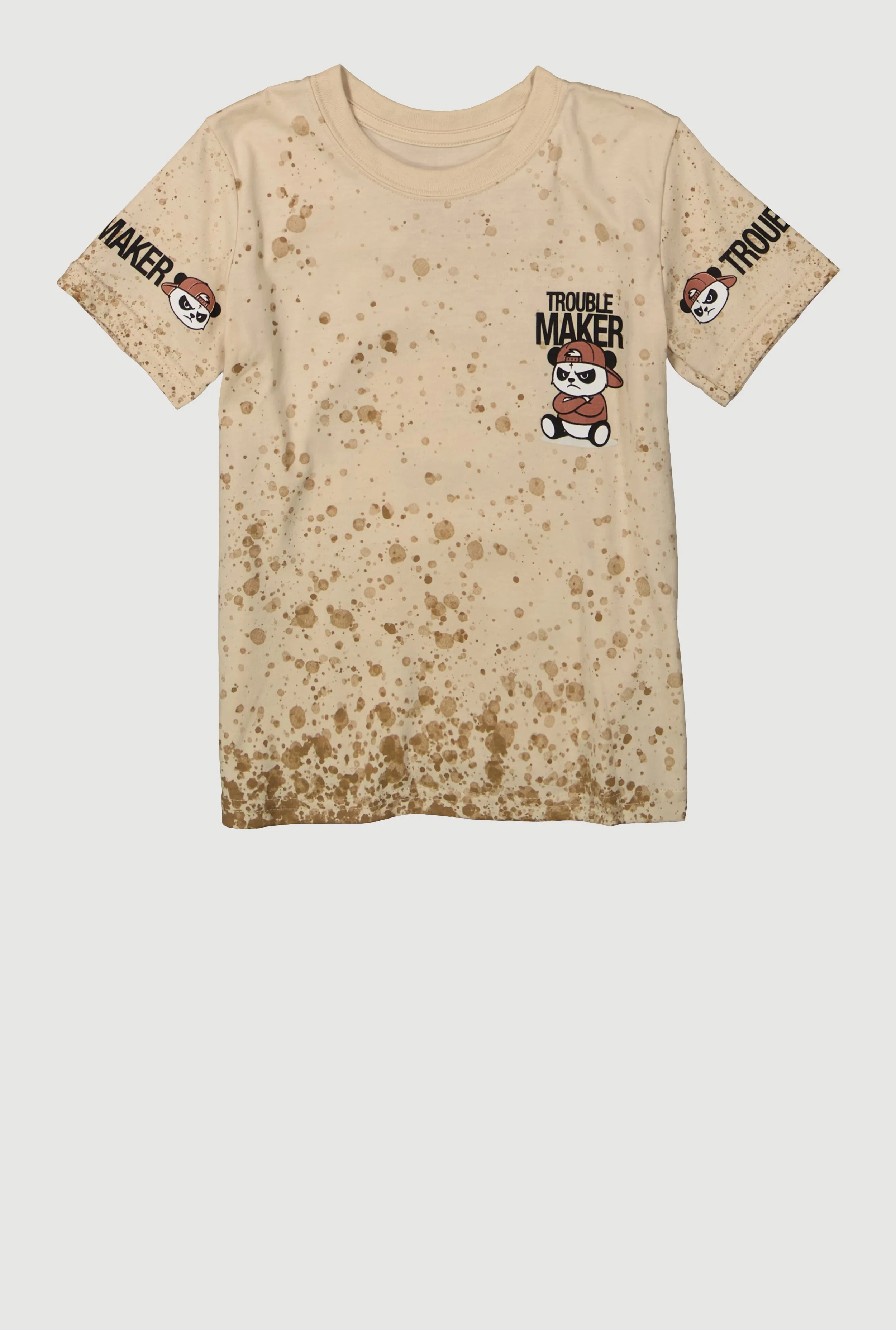 Little Boys Trouble Maker Panda Graphic Tee sold by Rainbow product image thumbnail 2