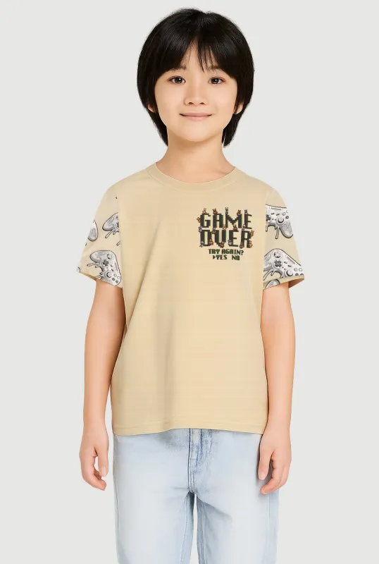 Little Boys Game Over Graphic Tee sold by Rainbow
