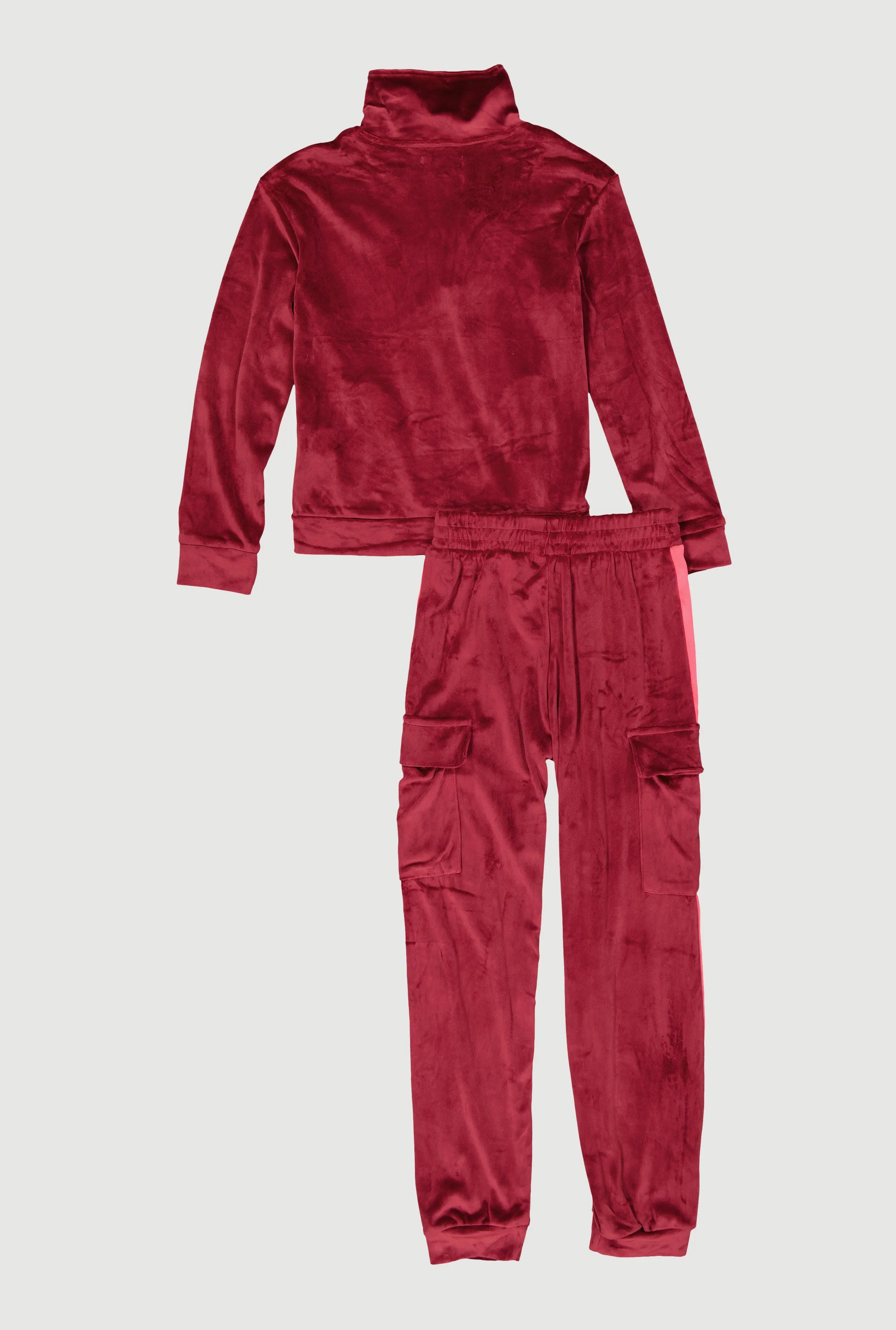 Girls Velour Love Graphic Sweatshirt and Cargo Joggers sold by Rainbow product image thumbnail 3