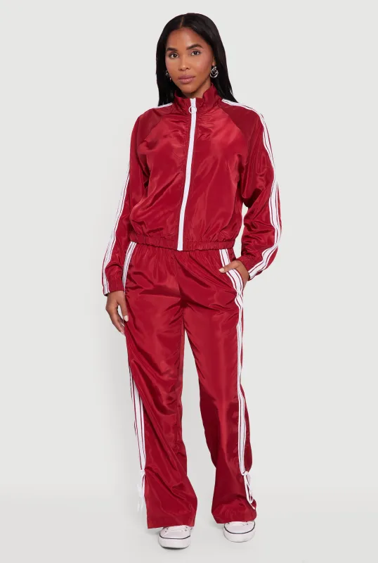 Almost Famous Straight Leg Track Pants with Side Stripe sold by Rainbow