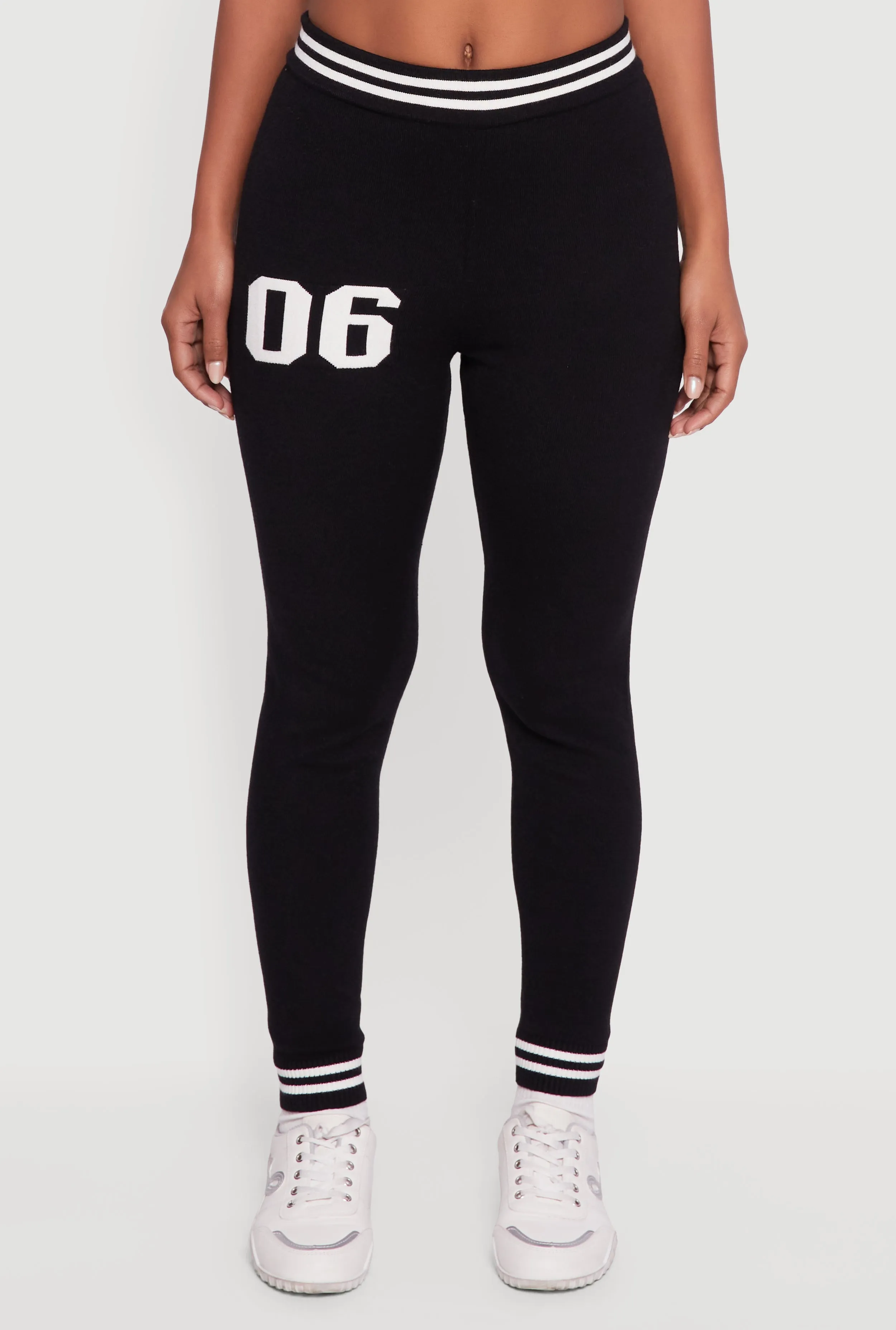 06 Graphic Varsity Stripe Skinny Leg Sweatpants sold by Rainbow product image thumbnail 3