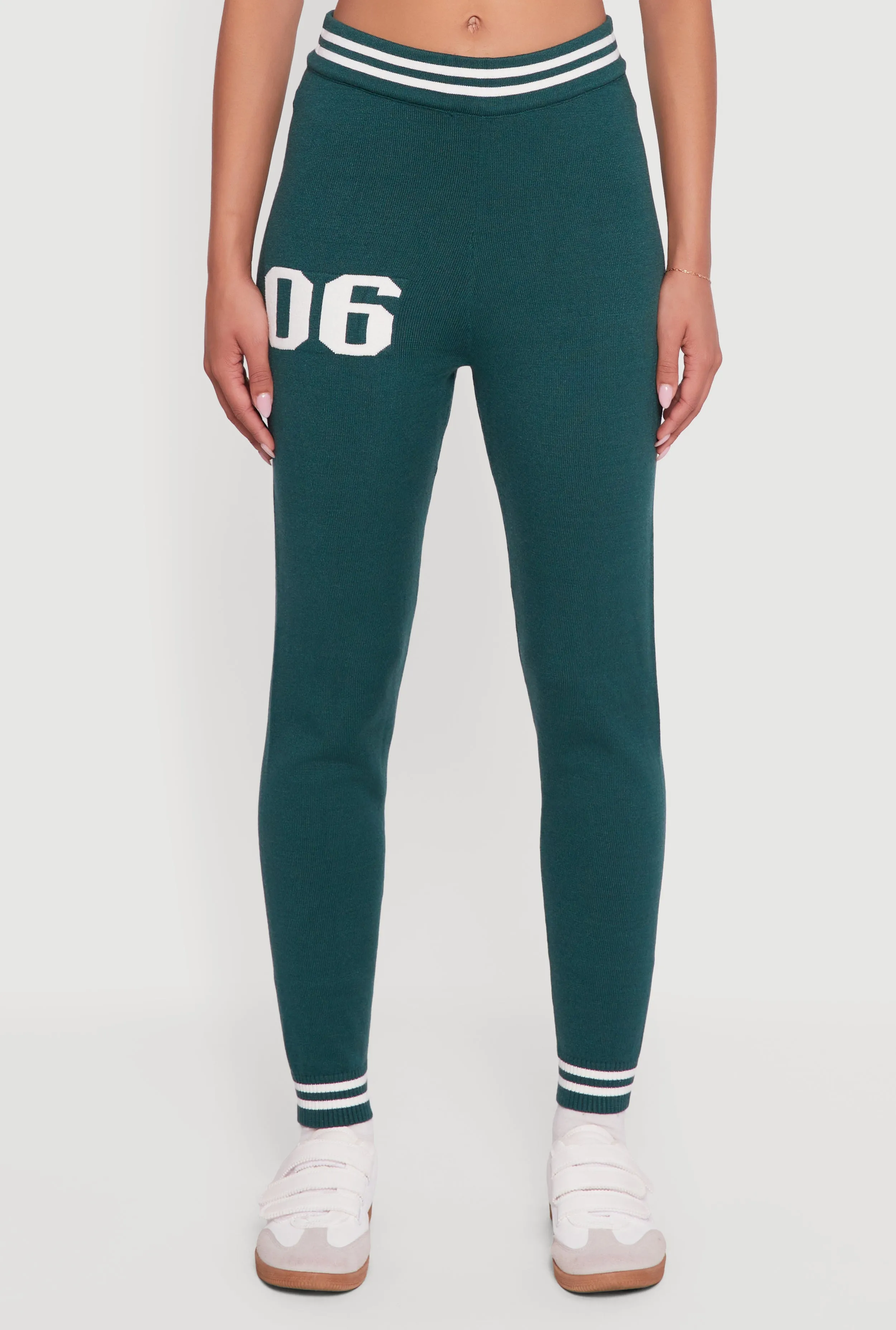 06 Graphic Varsity Stripe Skinny Leg Sweatpants sold by Rainbow product image thumbnail 3