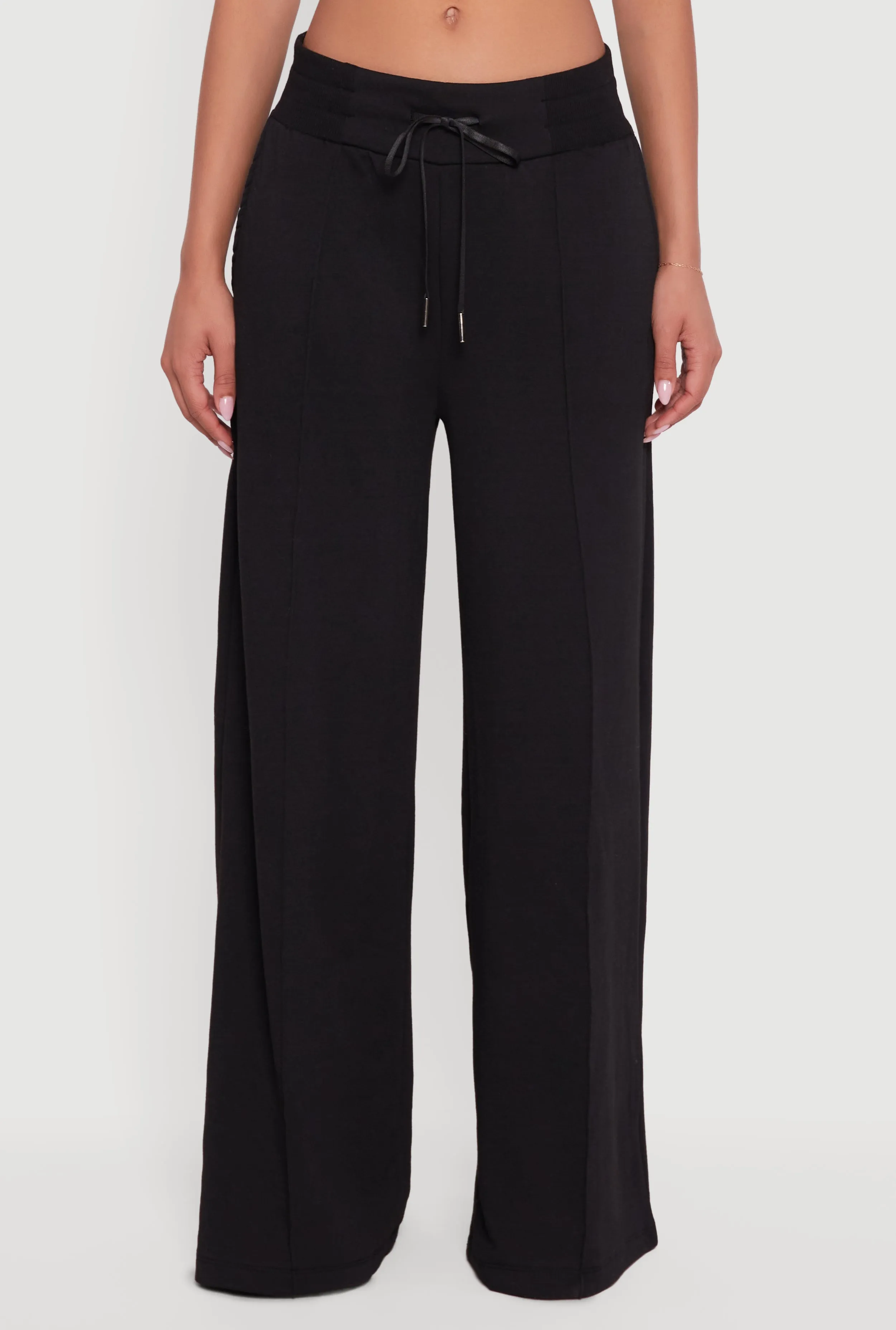 Mid Rise Wide Leg Fleece Lined Sweatpants sold by Rainbow product image thumbnail 5