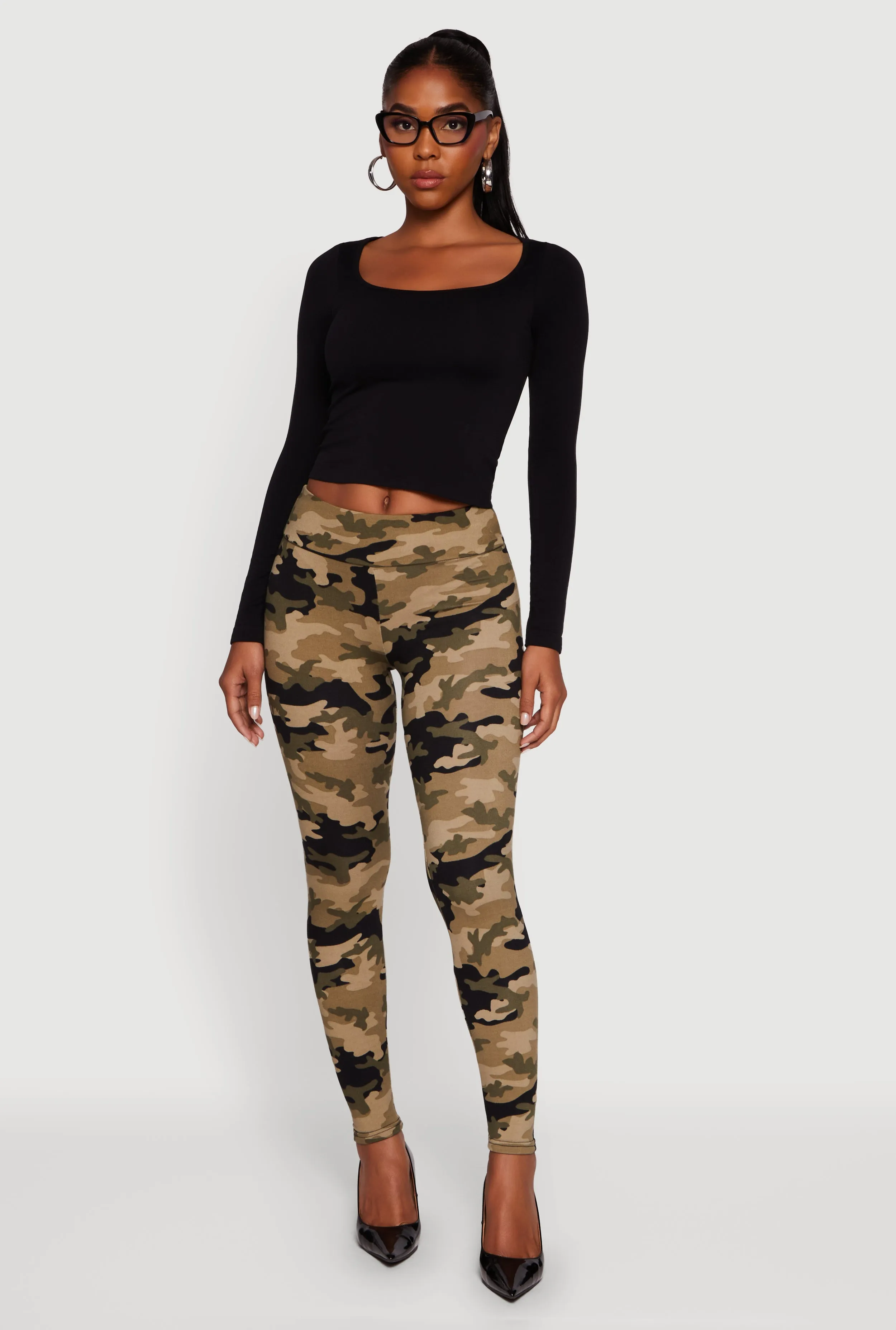 Patterned Fleece Lined Leggings sold by Rainbow product image thumbnail 5