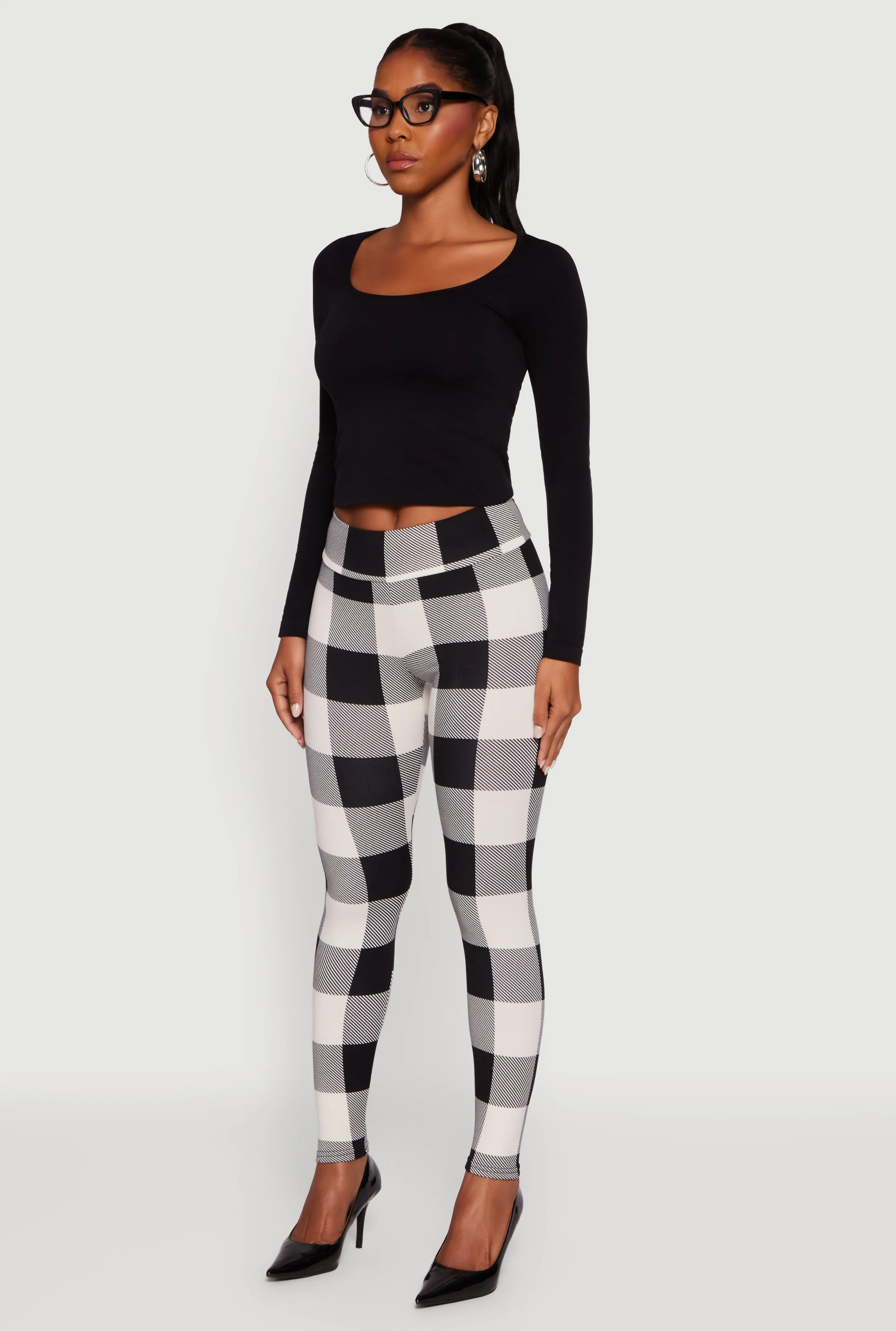 Patterned Fleece Lined Leggings sold by Rainbow product image thumbnail 3
