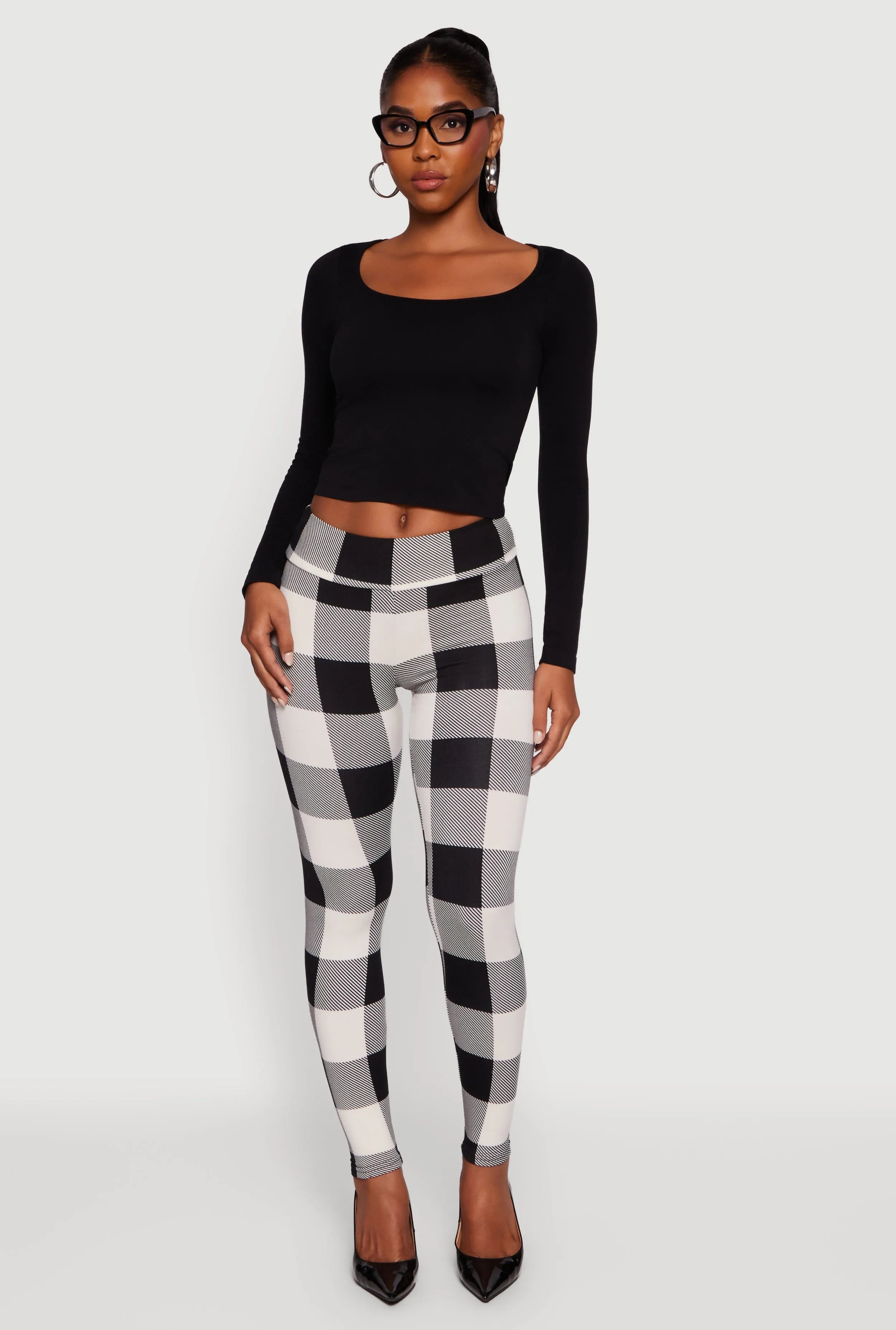 Patterned Fleece Lined Leggings sold by Rainbow product image thumbnail 2