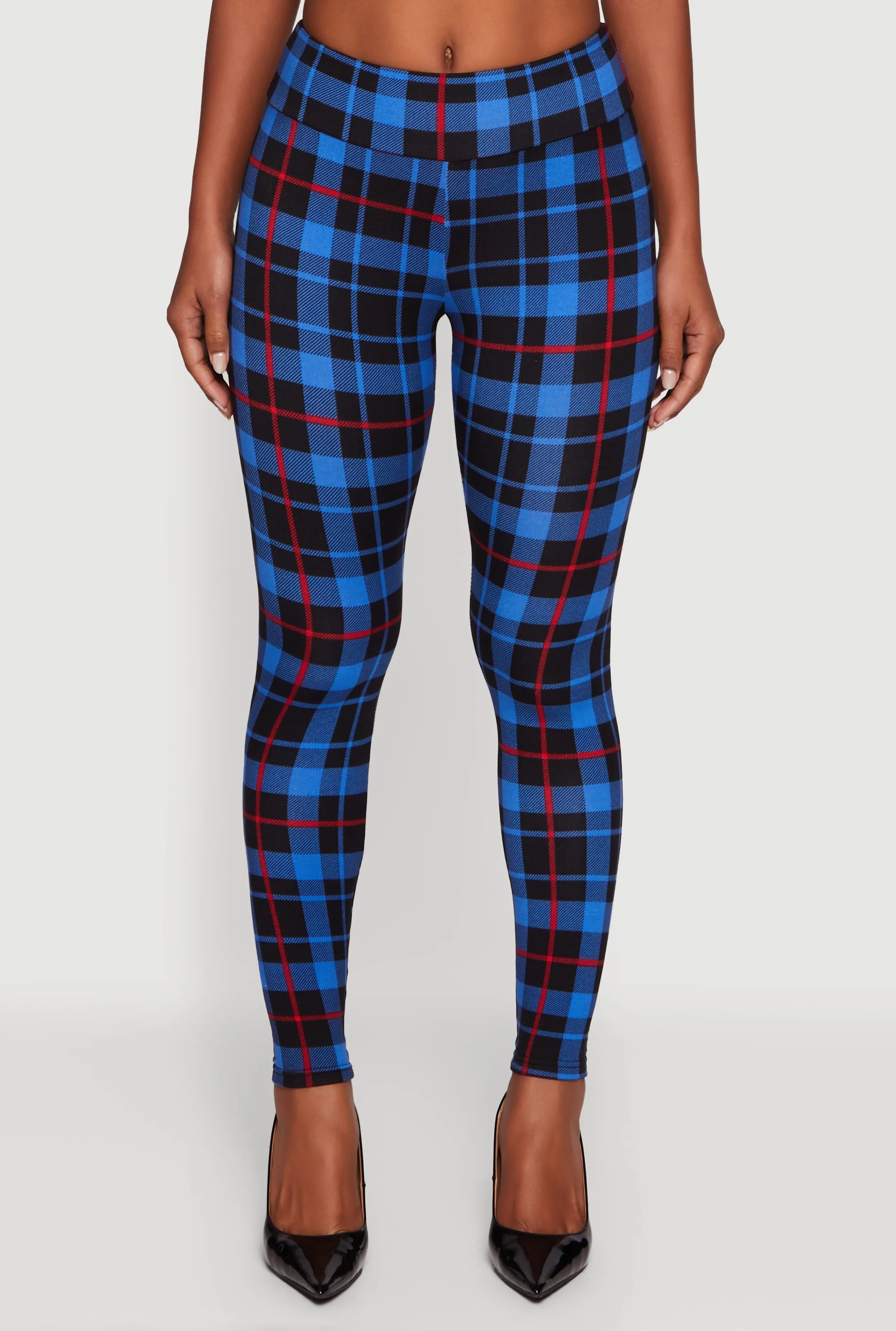 Plaid Fleece Lined Leggings sold by Rainbow product image thumbnail 5