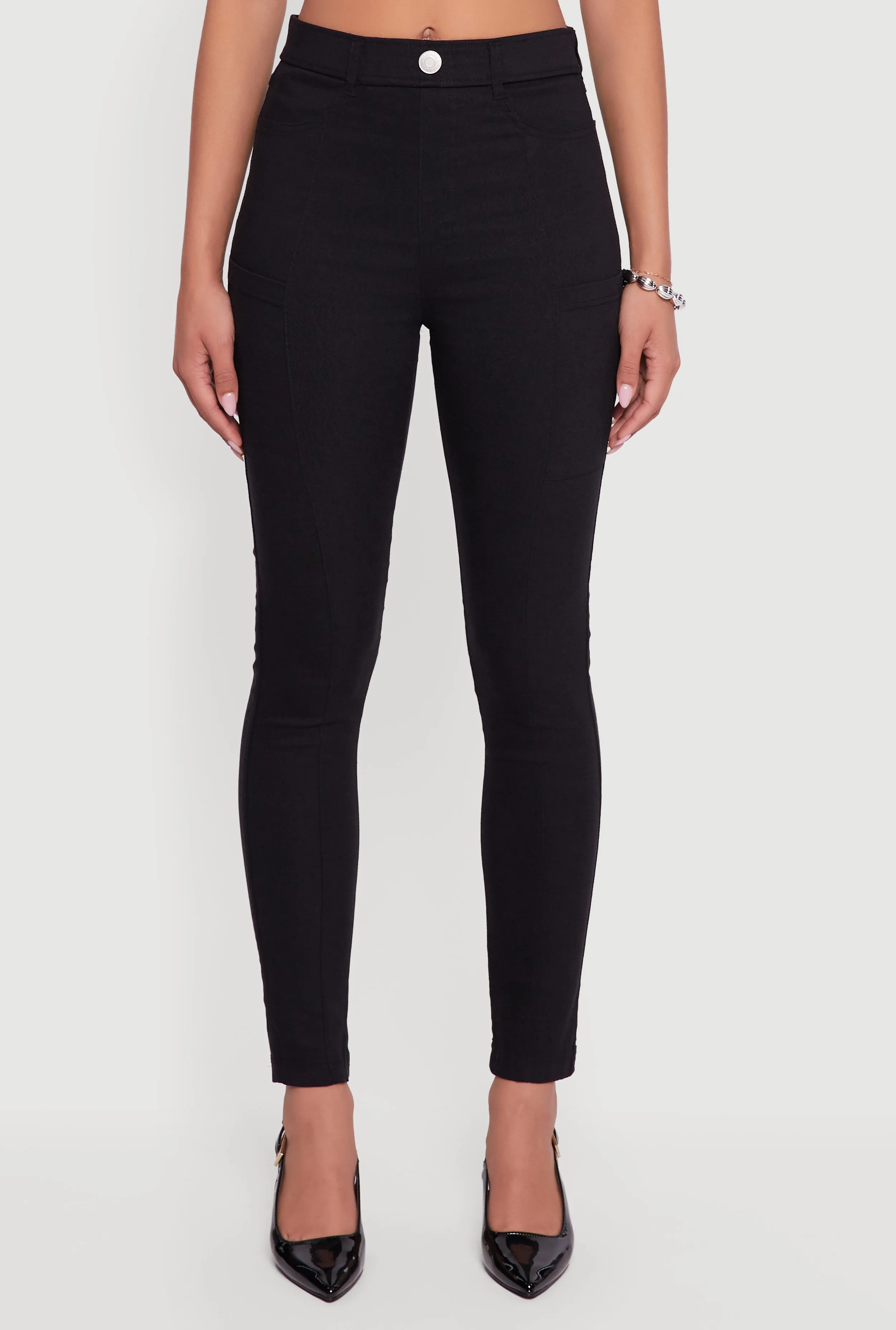 Hyper Stretch Pull On Skinny Leg Pants sold by Rainbow product image thumbnail 5