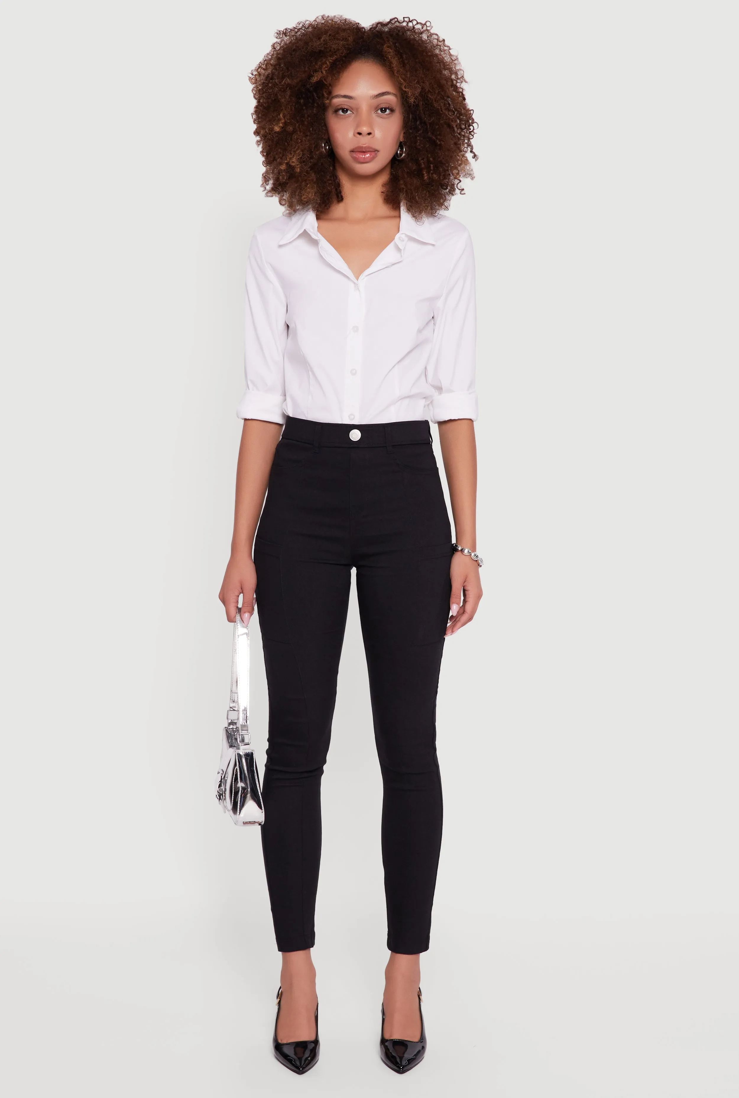 Hyper Stretch Pull On Skinny Leg Pants sold by Rainbow product image thumbnail 2