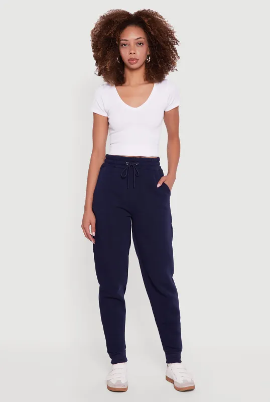 Embroidered Graphic Drawstring Waist Joggers sold by Rainbow