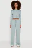 Pull On Drawstring Waist Wide Leg Sweatpants sold by Rainbow