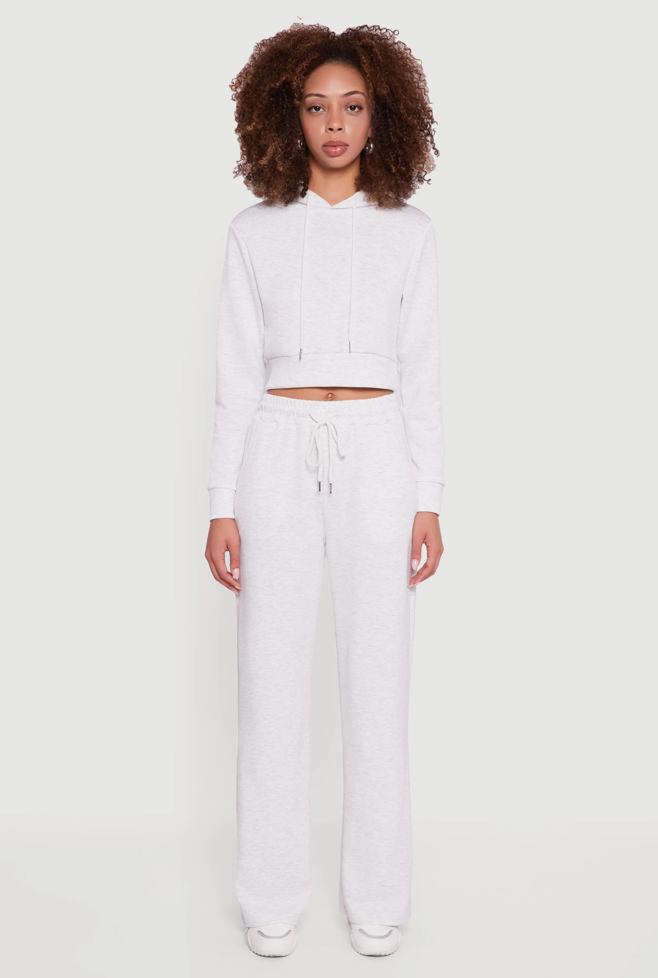 Pull On Drawstring Waist Wide Leg Sweatpants sold by Rainbow product image thumbnail 2