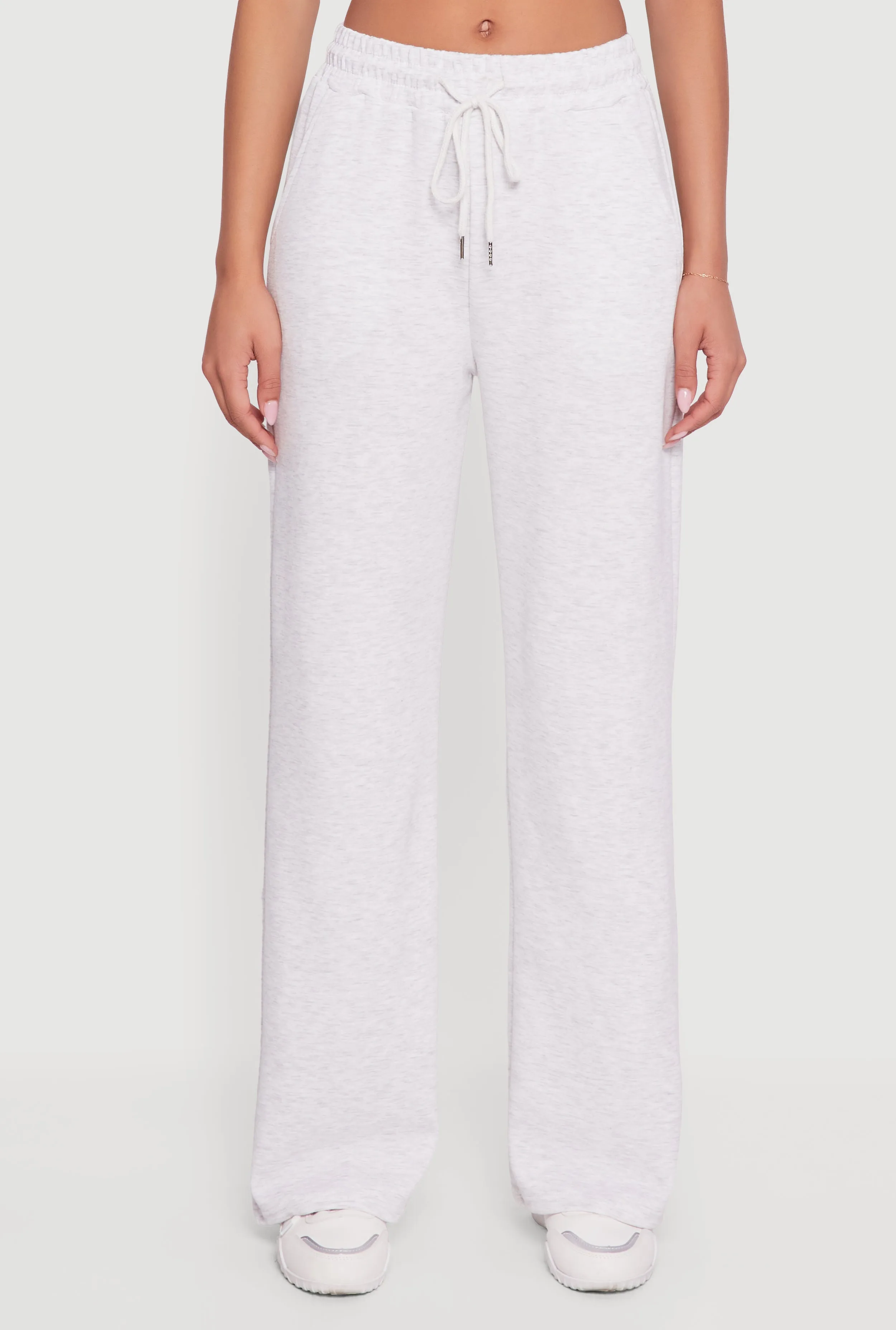 Pull On Drawstring Waist Wide Leg Sweatpants sold by Rainbow product image thumbnail 3