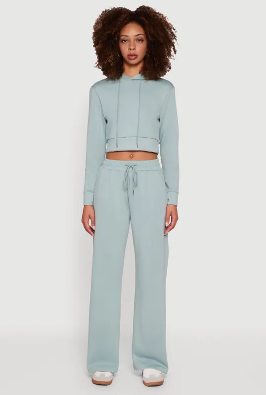 Pull On Drawstring Waist Wide Leg Sweatpants sold by Rainbow