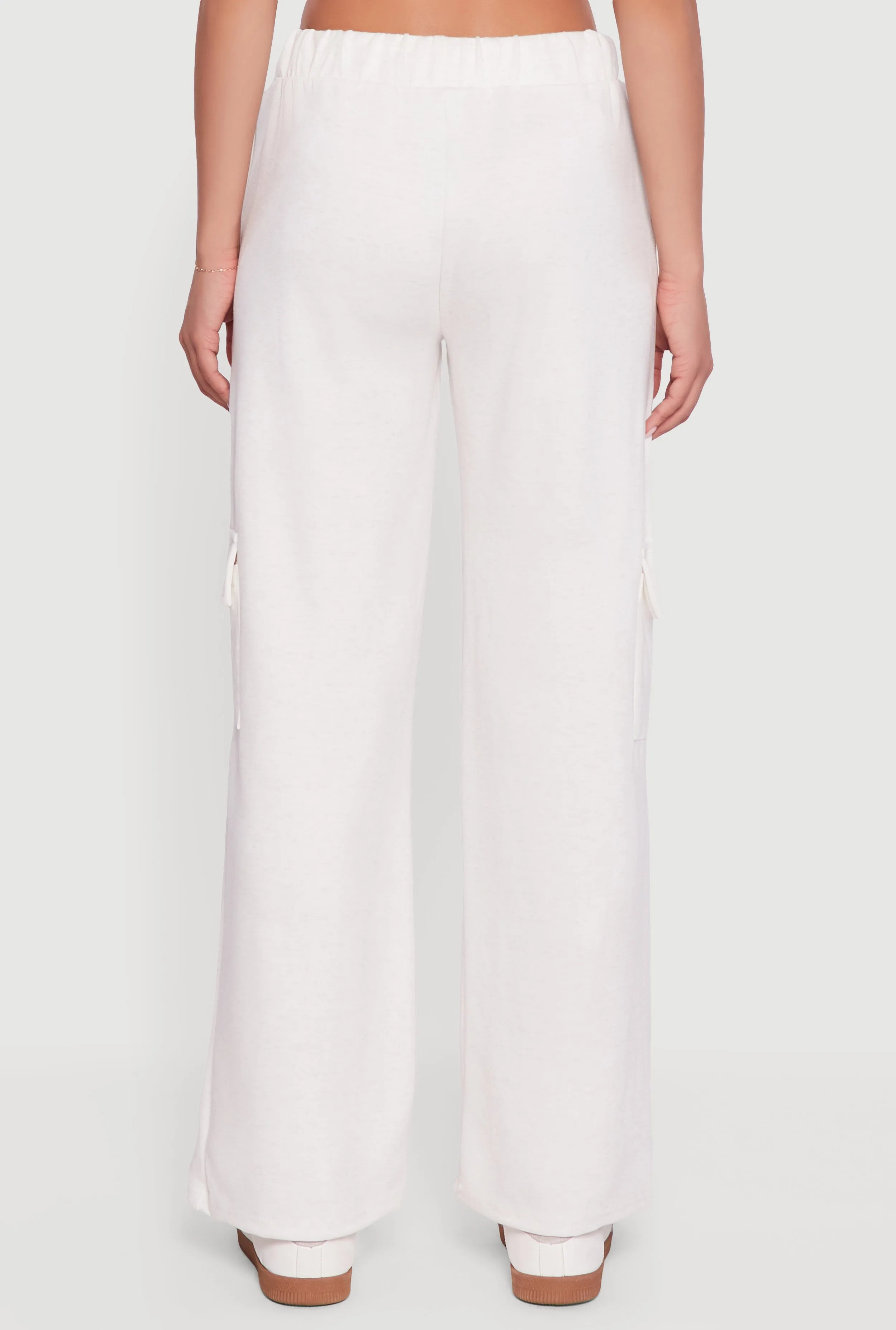 Drawstring Waist Straight Leg Cargo Sweatpants sold by Rainbow product image thumbnail 5