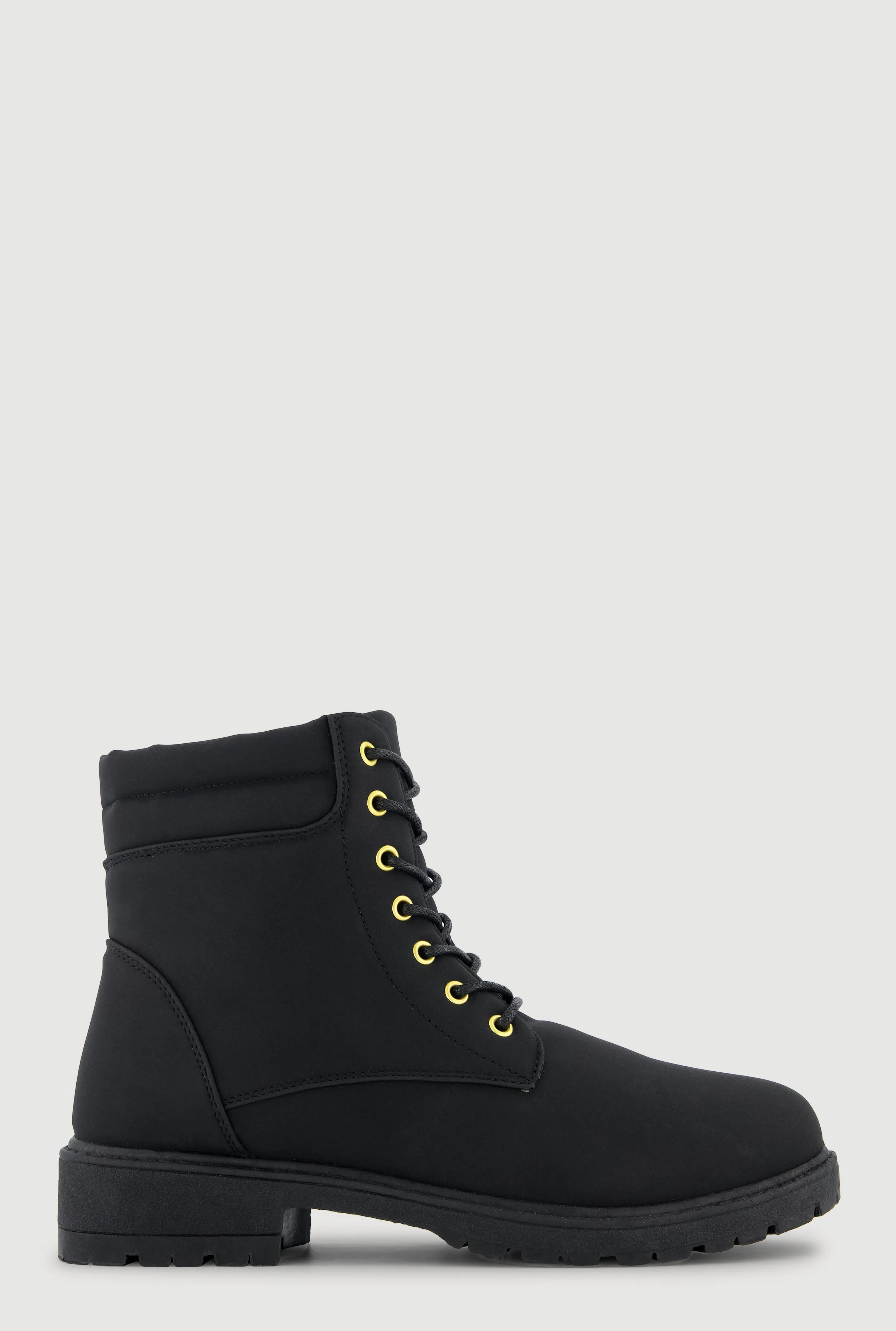 Lace Up Block Heel Combat Boots sold by Rainbow product image thumbnail 2