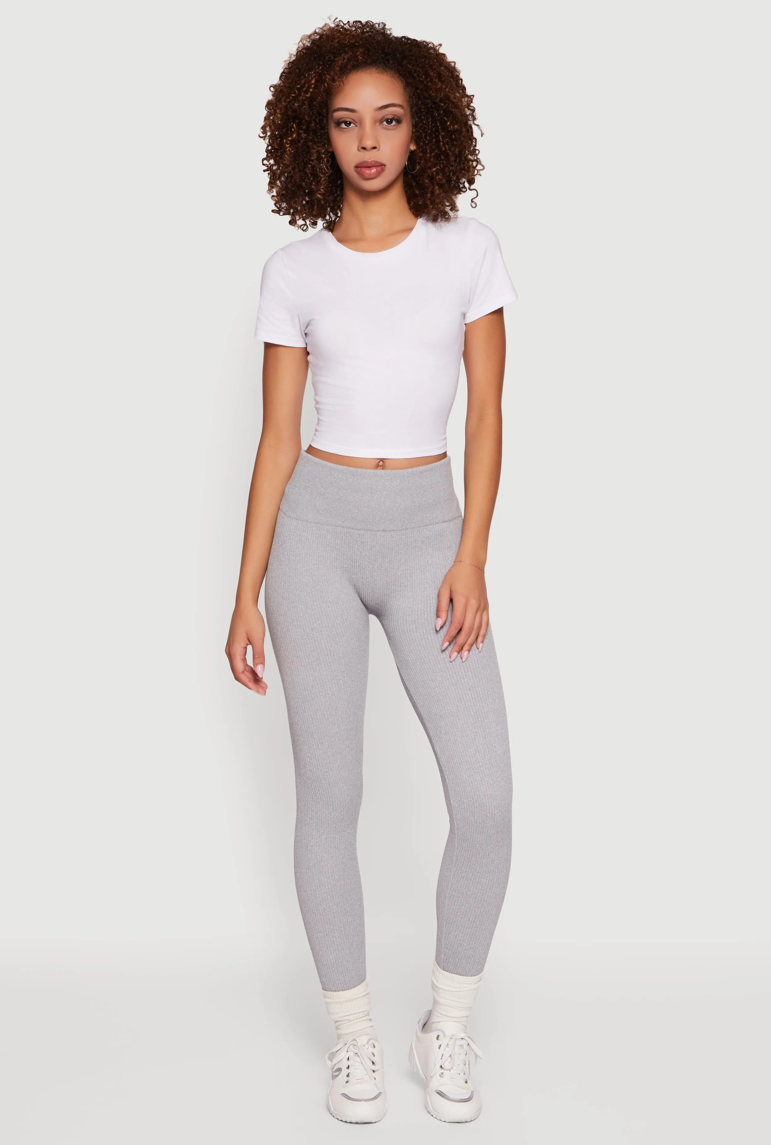 Ribbed Seamless High Waisted Leggings sold by Rainbow