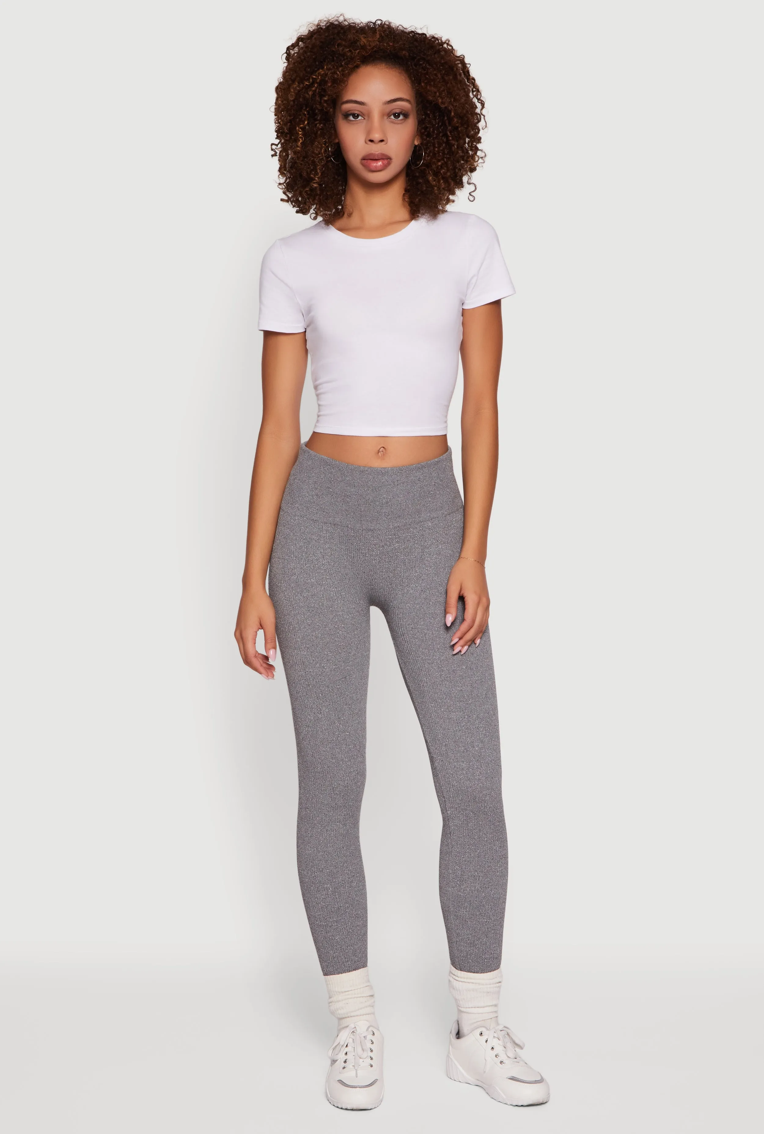 Ribbed Seamless High Waisted Leggings sold by Rainbow
