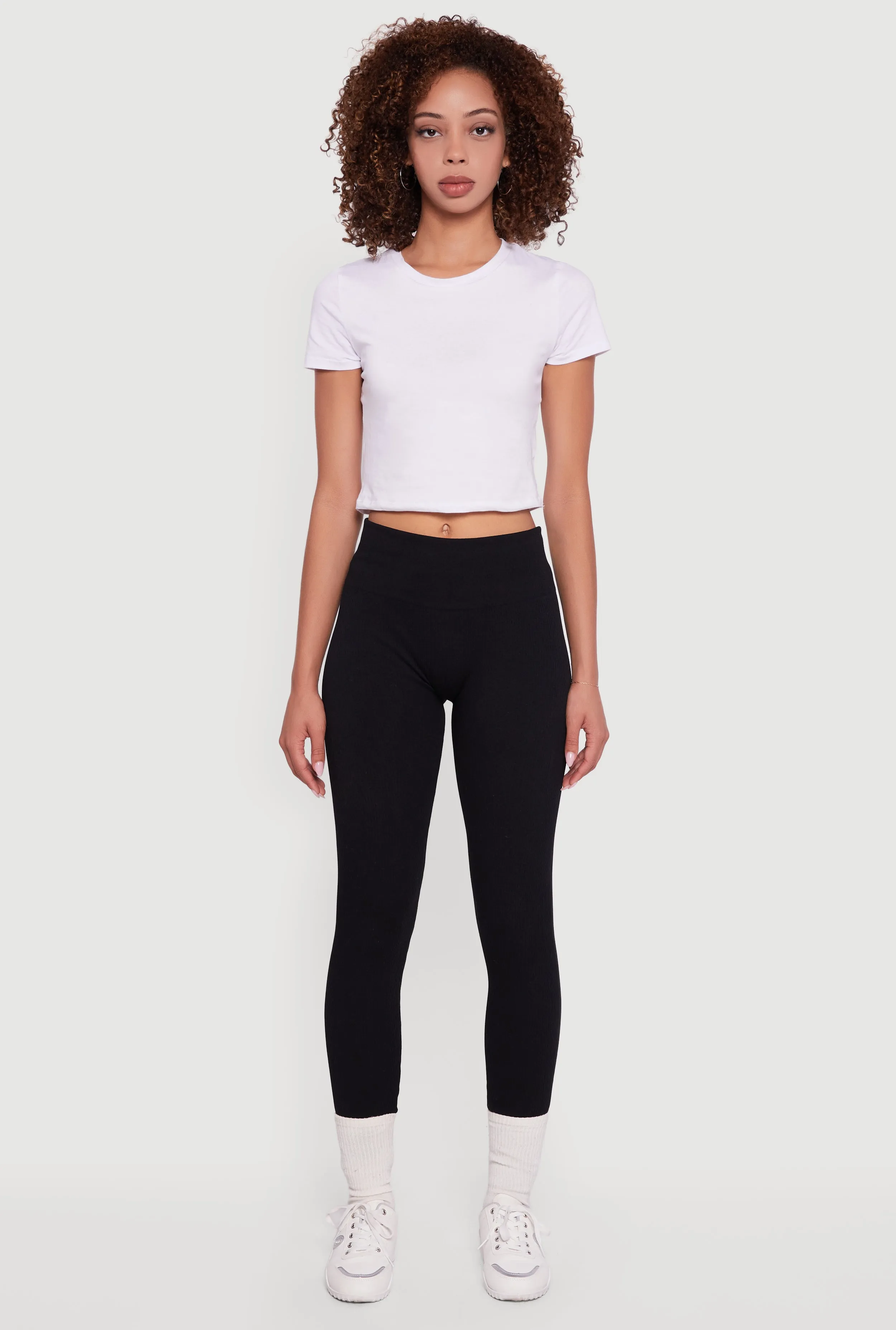 Ribbed Seamless High Waisted Leggings sold by Rainbow