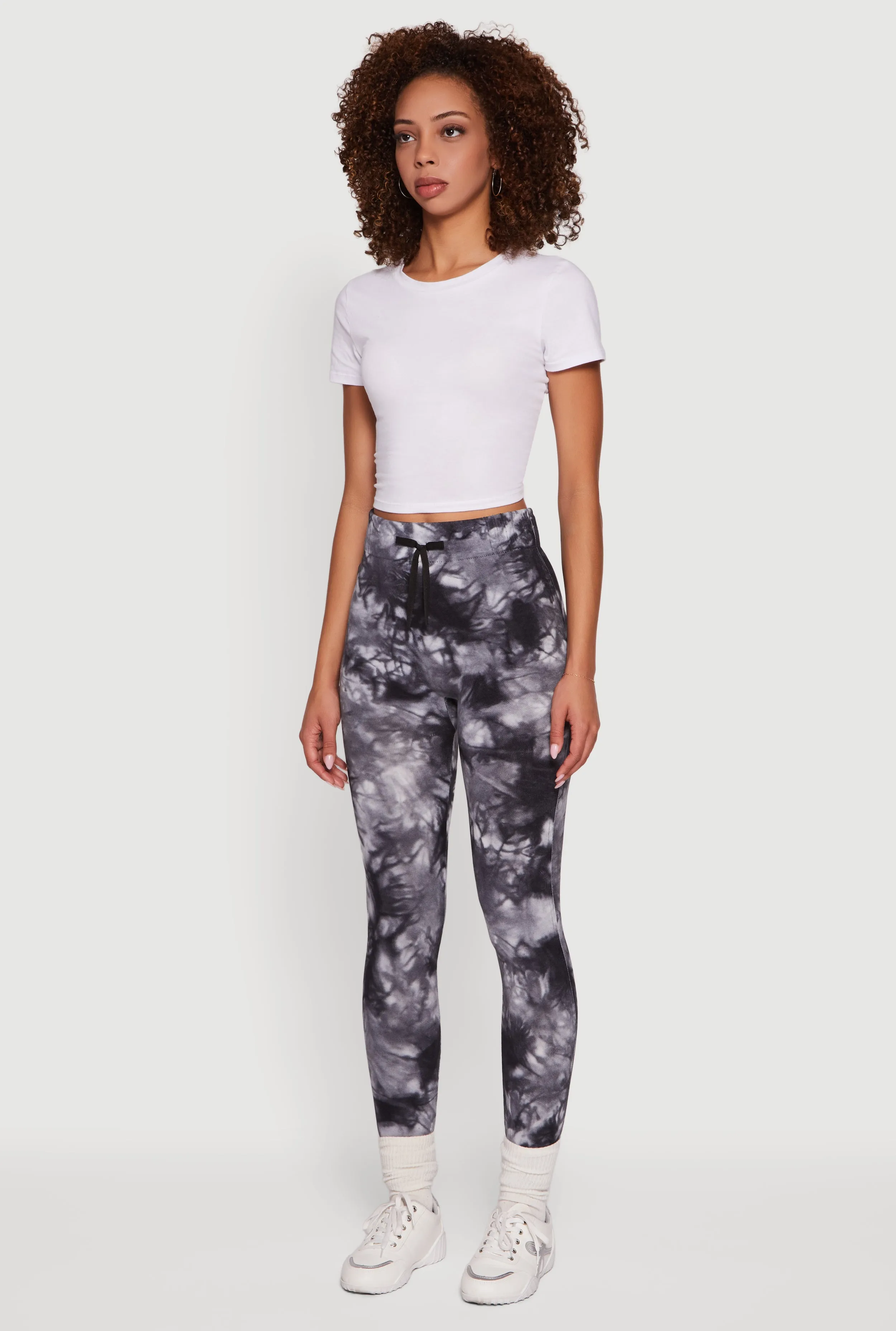 Tie Dye Fleece Lined Leggings sold by Rainbow product image thumbnail 3