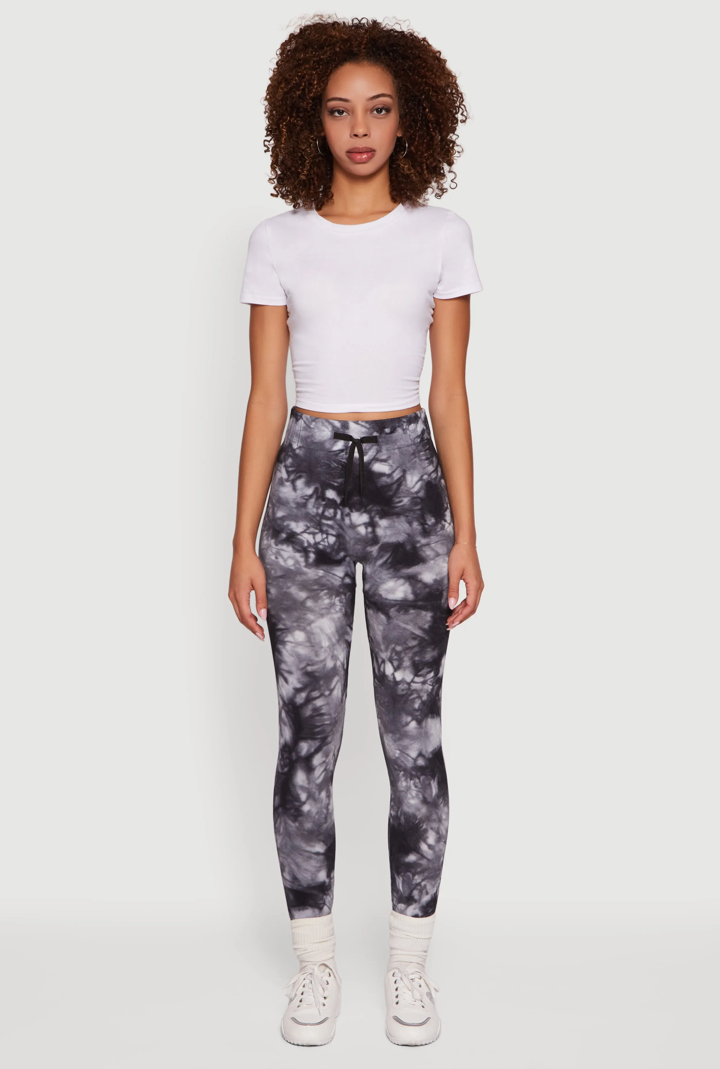 Tie Dye Fleece Lined Leggings sold by Rainbow product image thumbnail 2