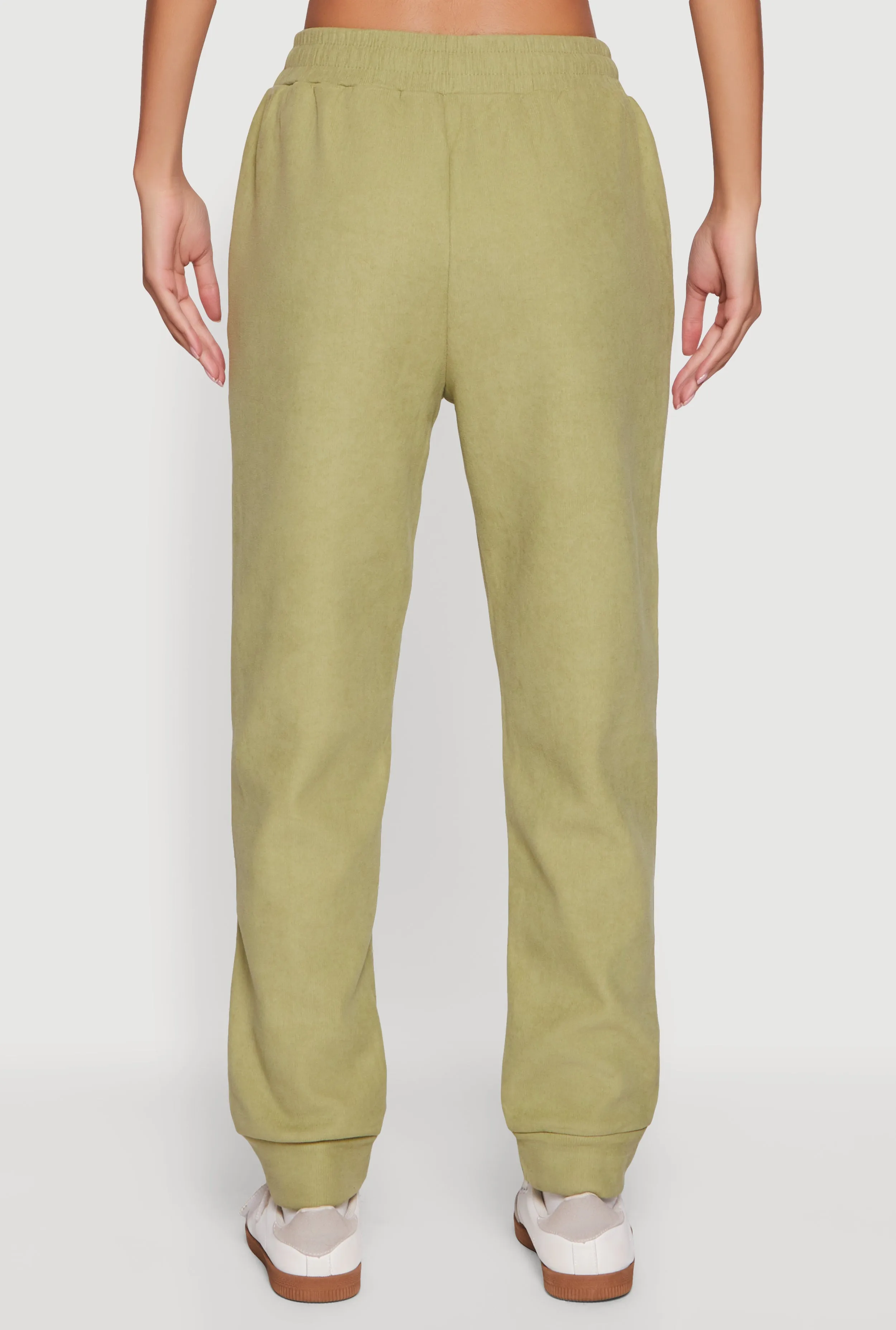 Plush Lined High Waisted Drawstring Joggers sold by Rainbow product image thumbnail 5