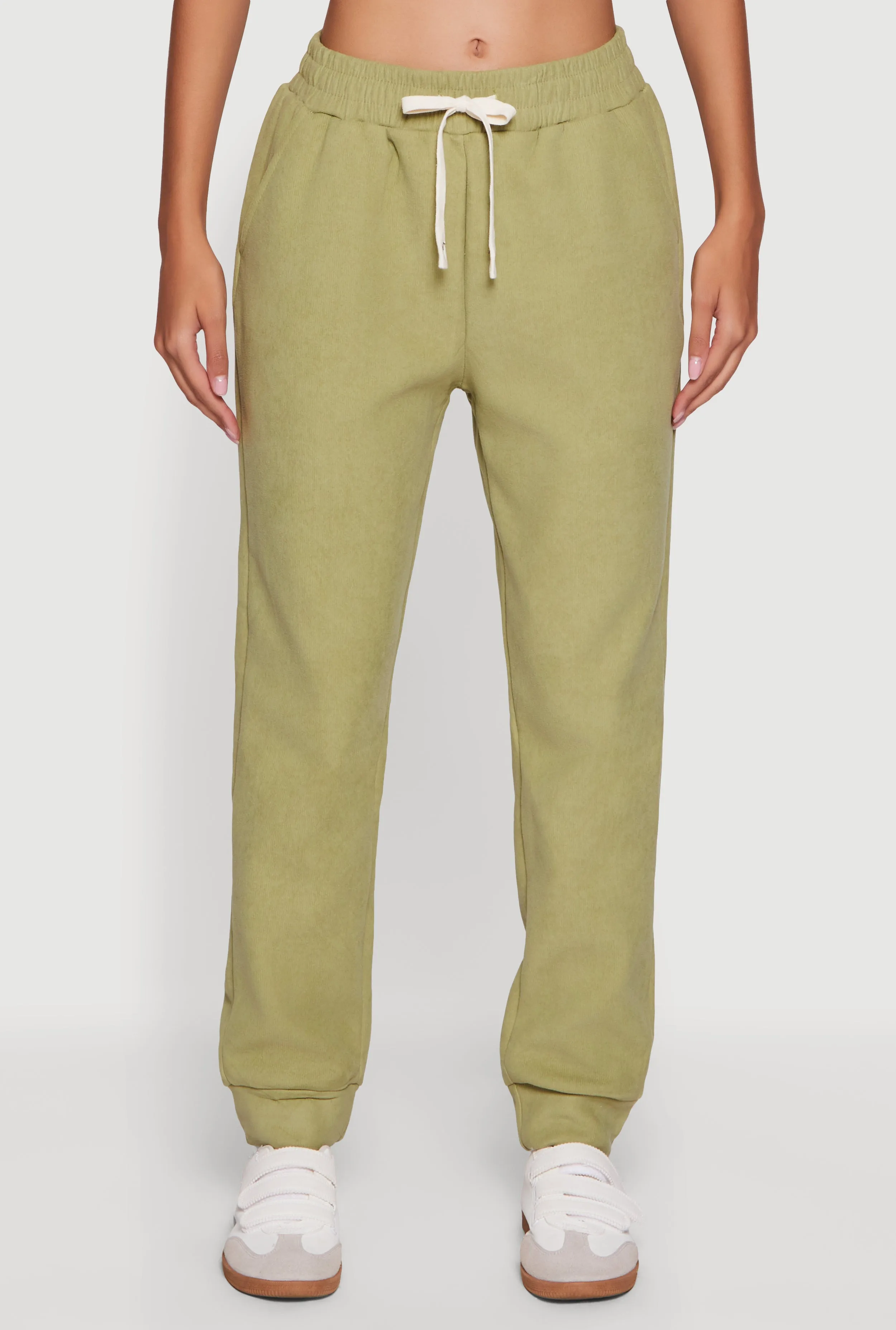 Plush Lined High Waisted Drawstring Joggers sold by Rainbow product image thumbnail 3